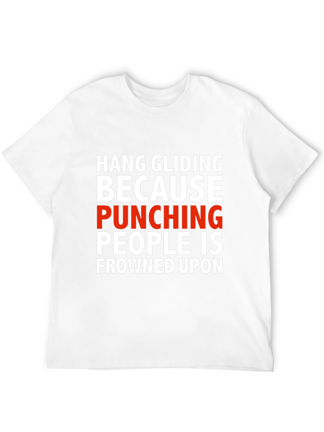 Hang Gliding Funny Graphic T-Shirt