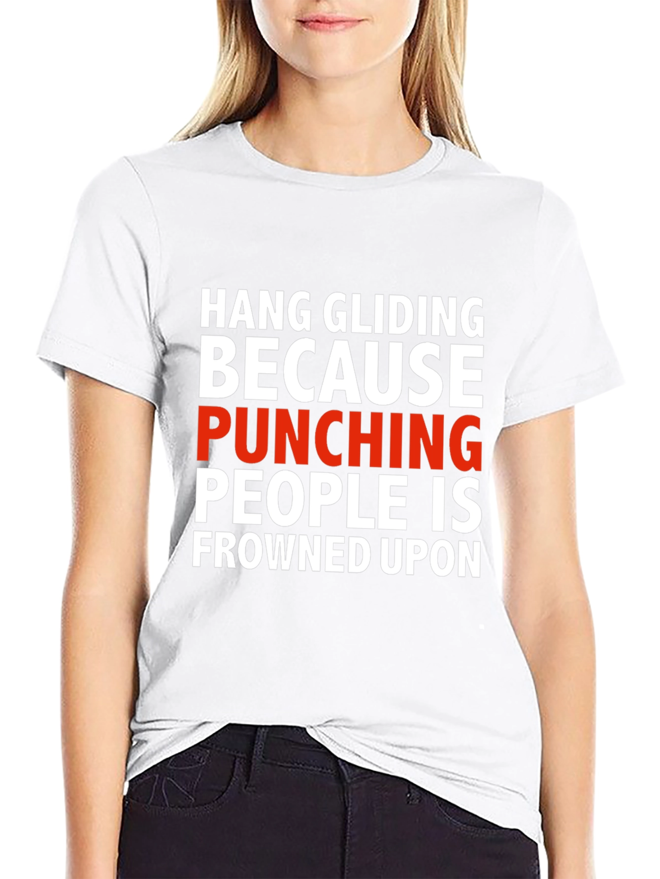 Hang Gliding Funny Graphic T-Shirt