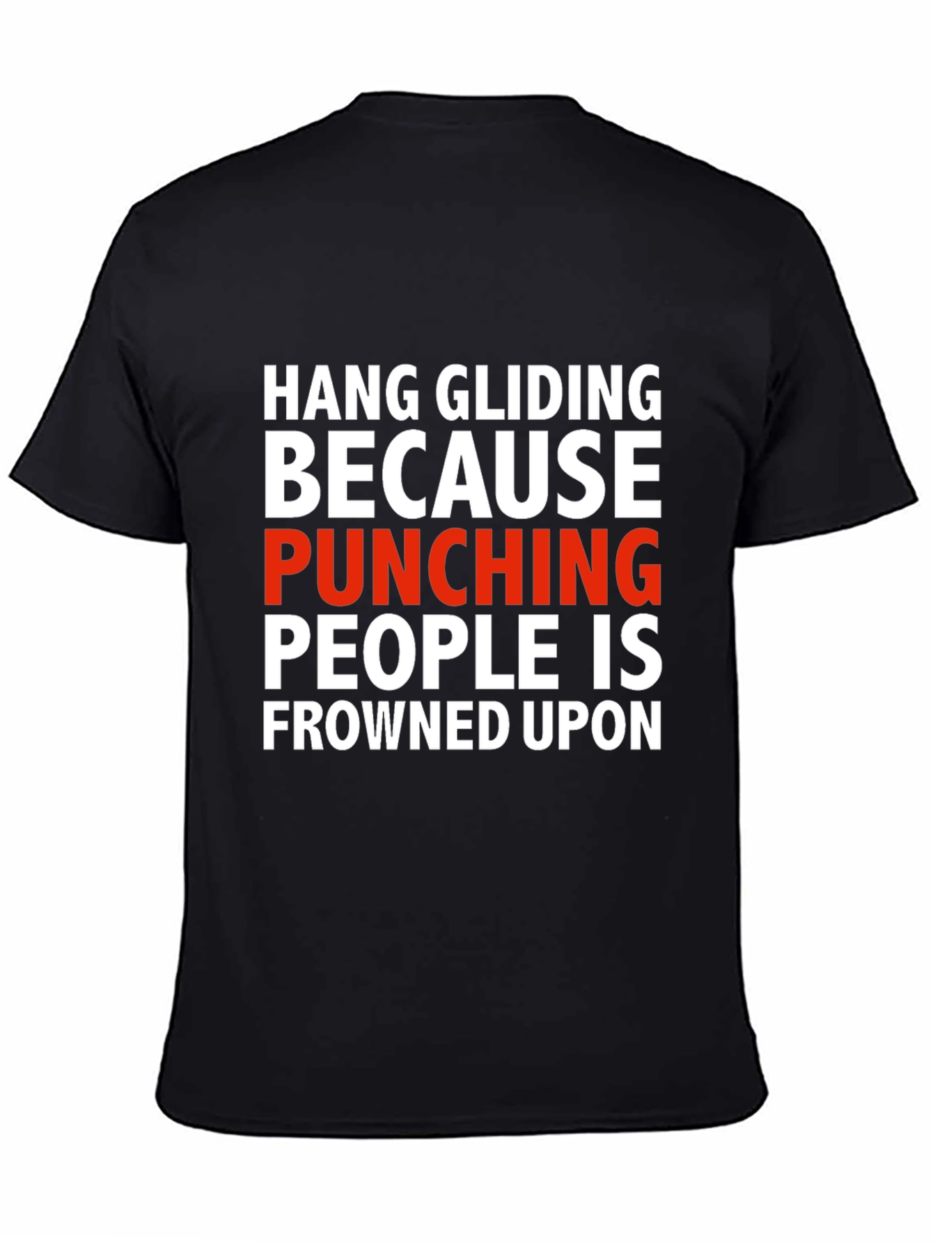 Hang Gliding Funny Graphic T-Shirt