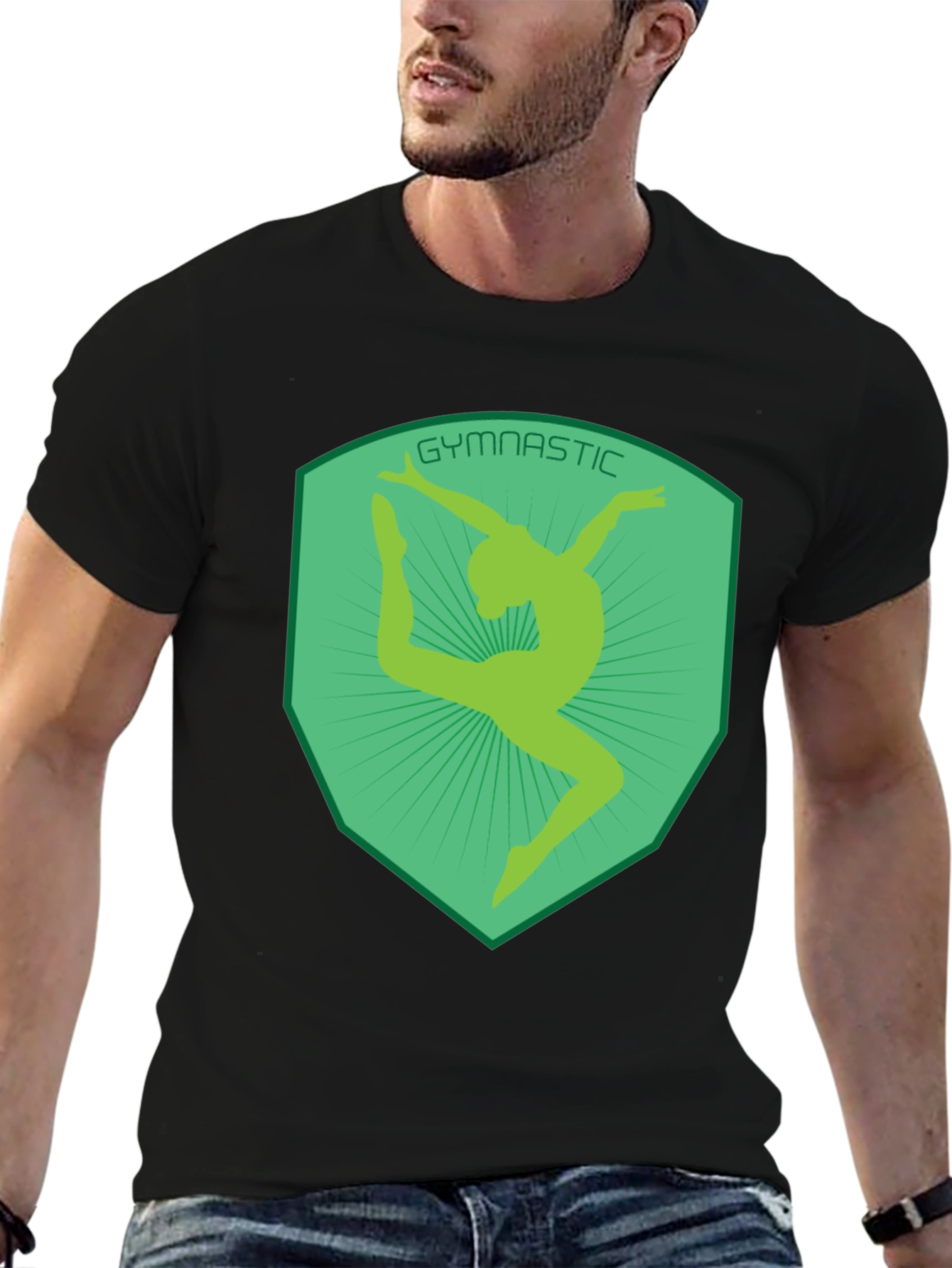 Gymnastics Silhouette Graphic Tee - Athletic Design