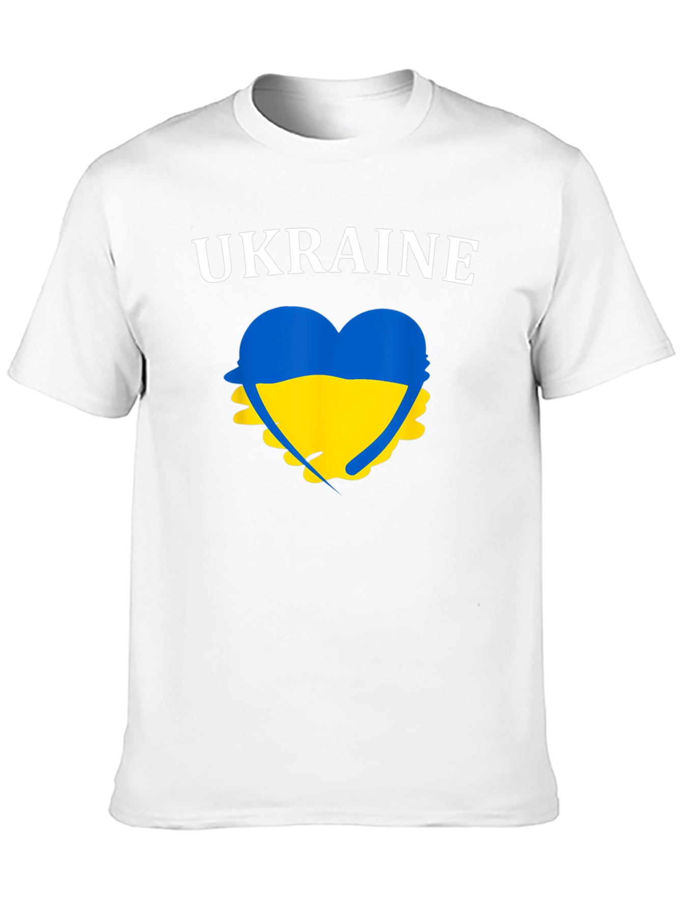 Ukraine Heart Flag T-Shirt Support Graphic Tee