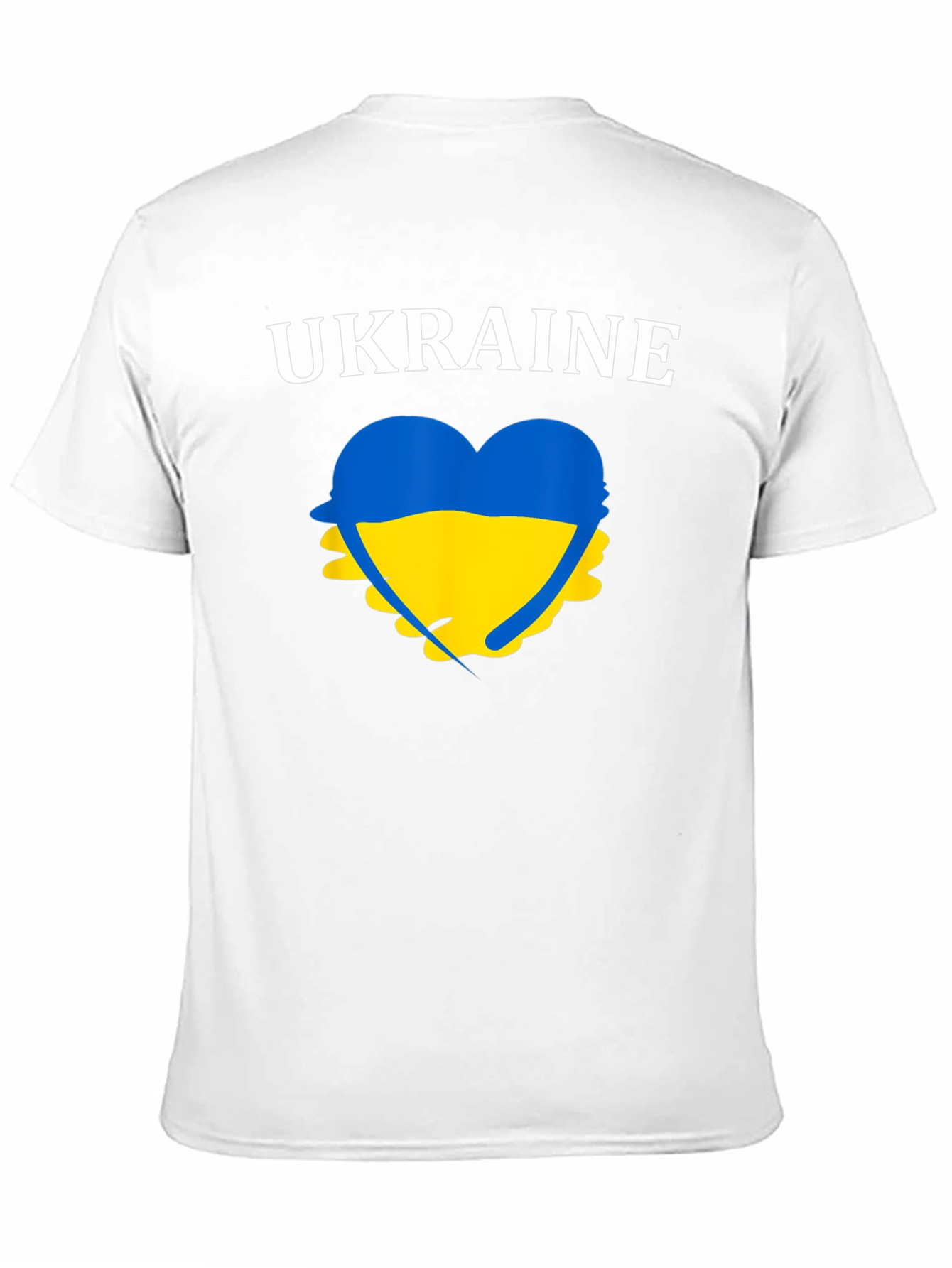 Ukraine Heart Flag T-Shirt Support Graphic Tee