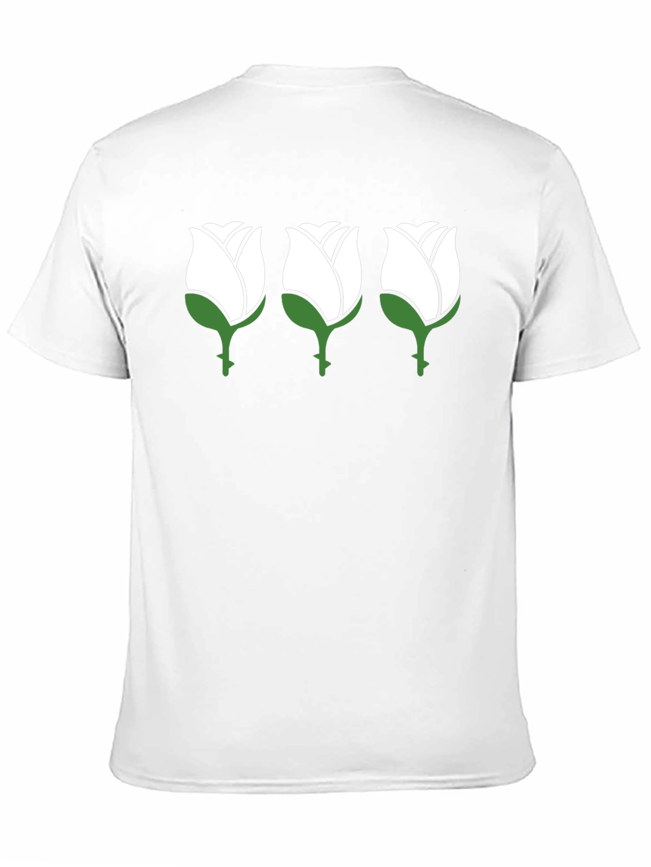 Rose Trio Black T-Shirt - Mens