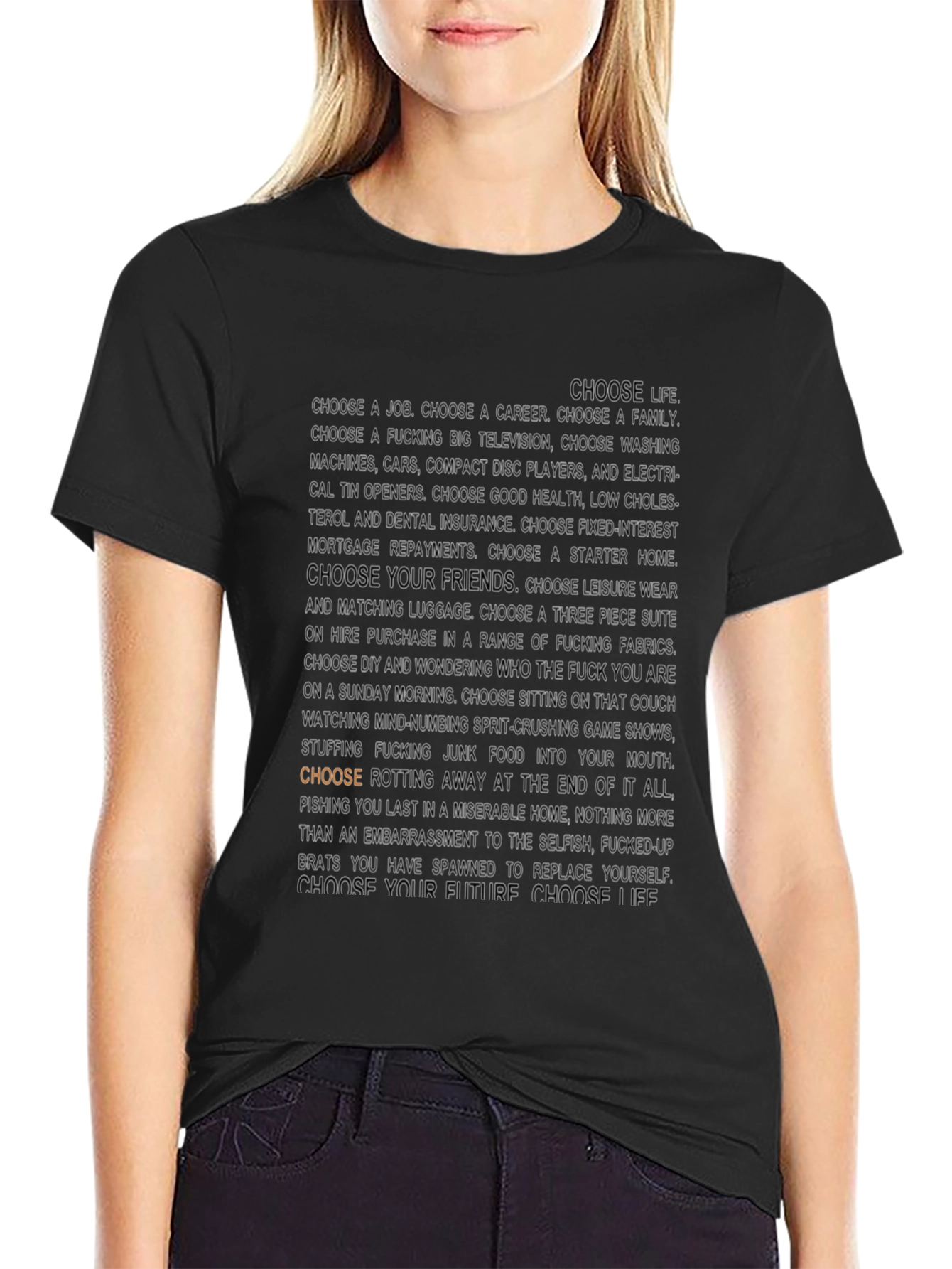 Choose Life Graphic Tee - Black T-Shirt