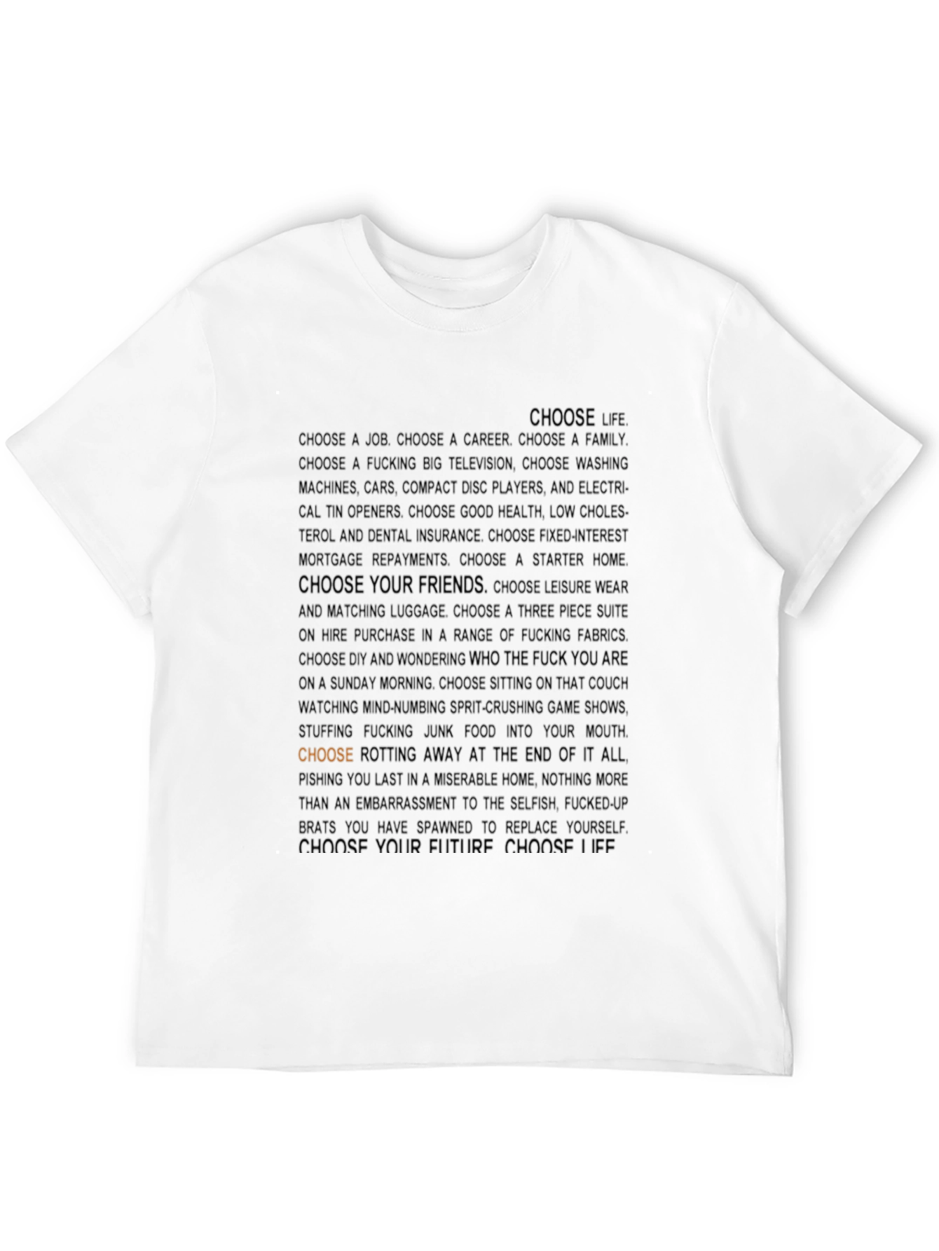 Choose Life Graphic Tee - Black T-Shirt