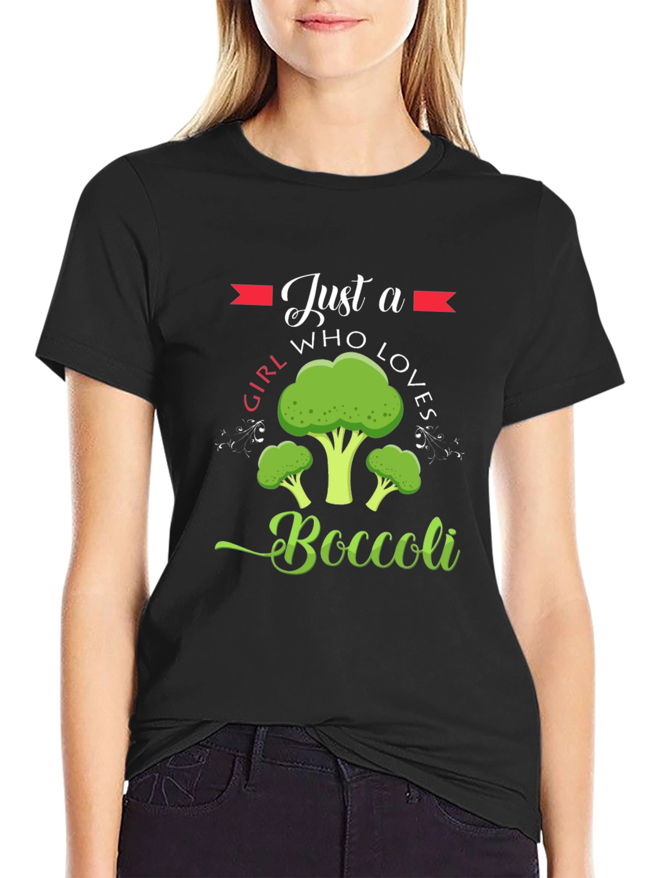 Just A Girl Who Loves Broccoli T-Shirt