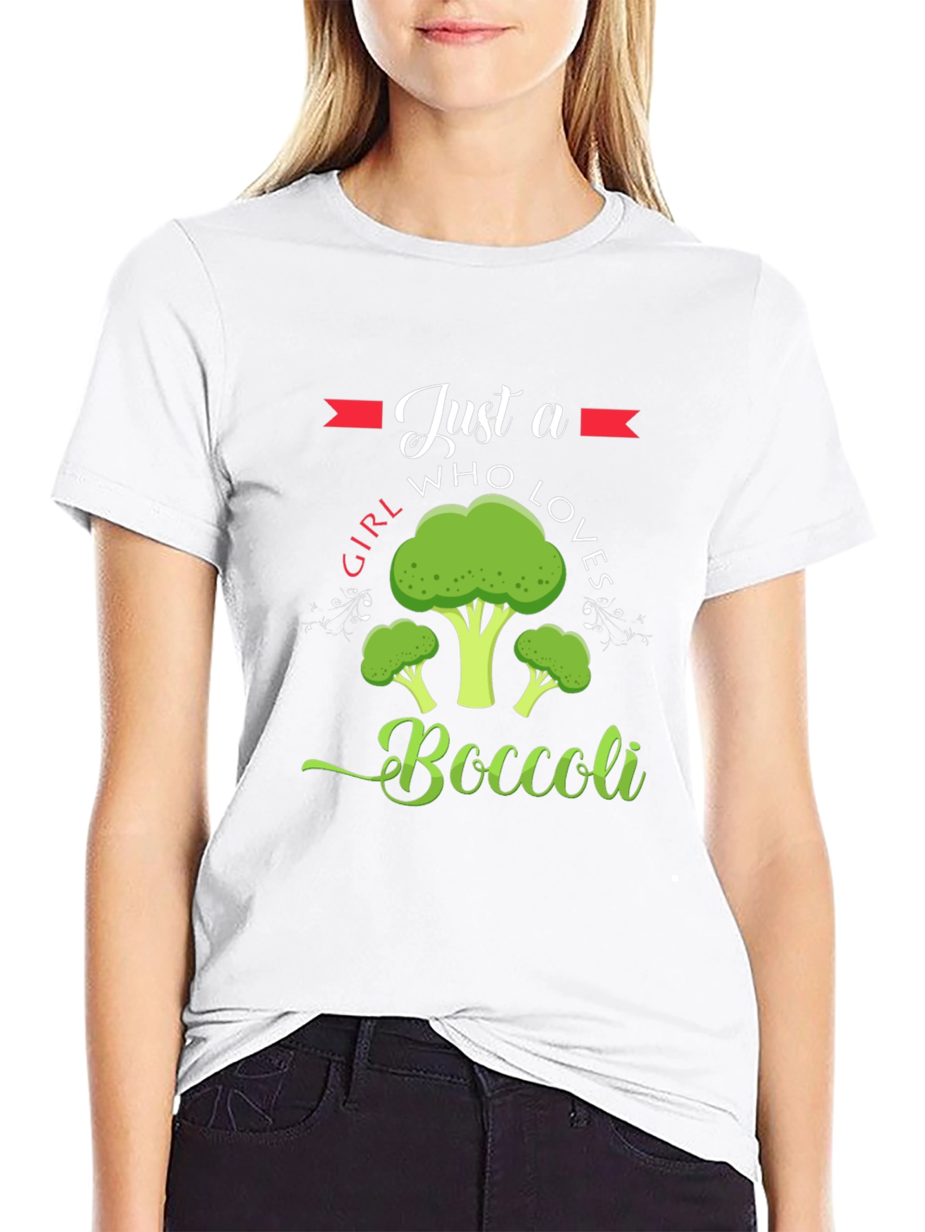 Just A Girl Who Loves Broccoli T-Shirt