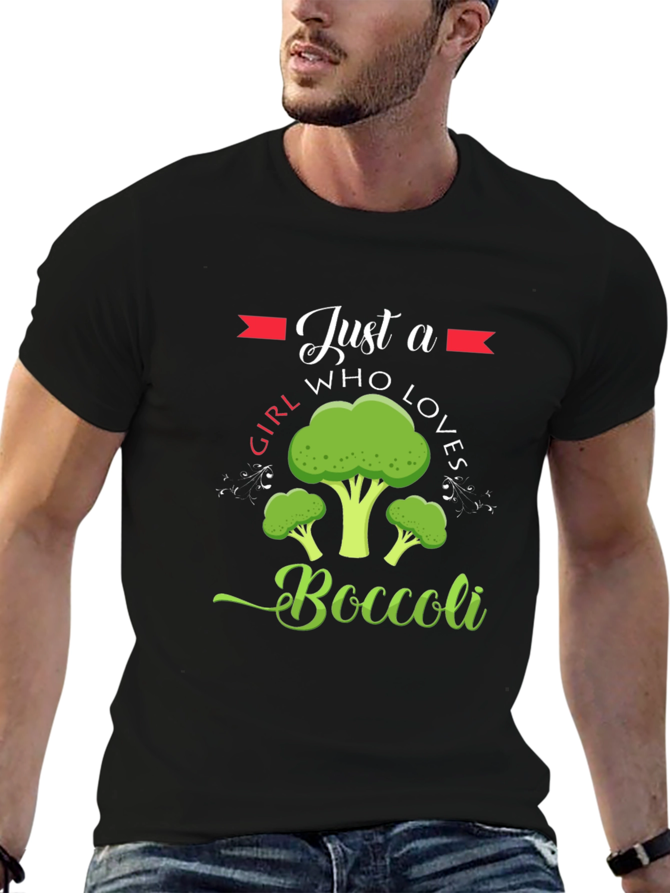 Just A Girl Who Loves Broccoli T-Shirt