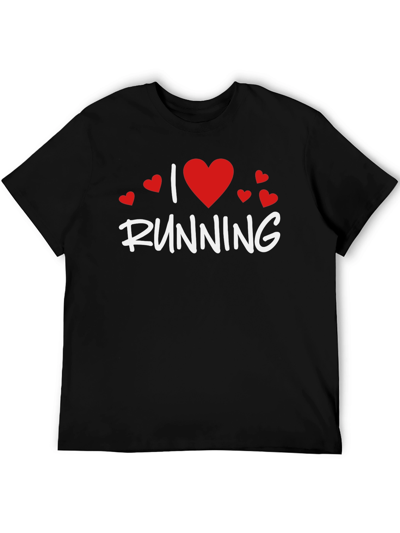 I Love Running Graphic T-Shirt - Black