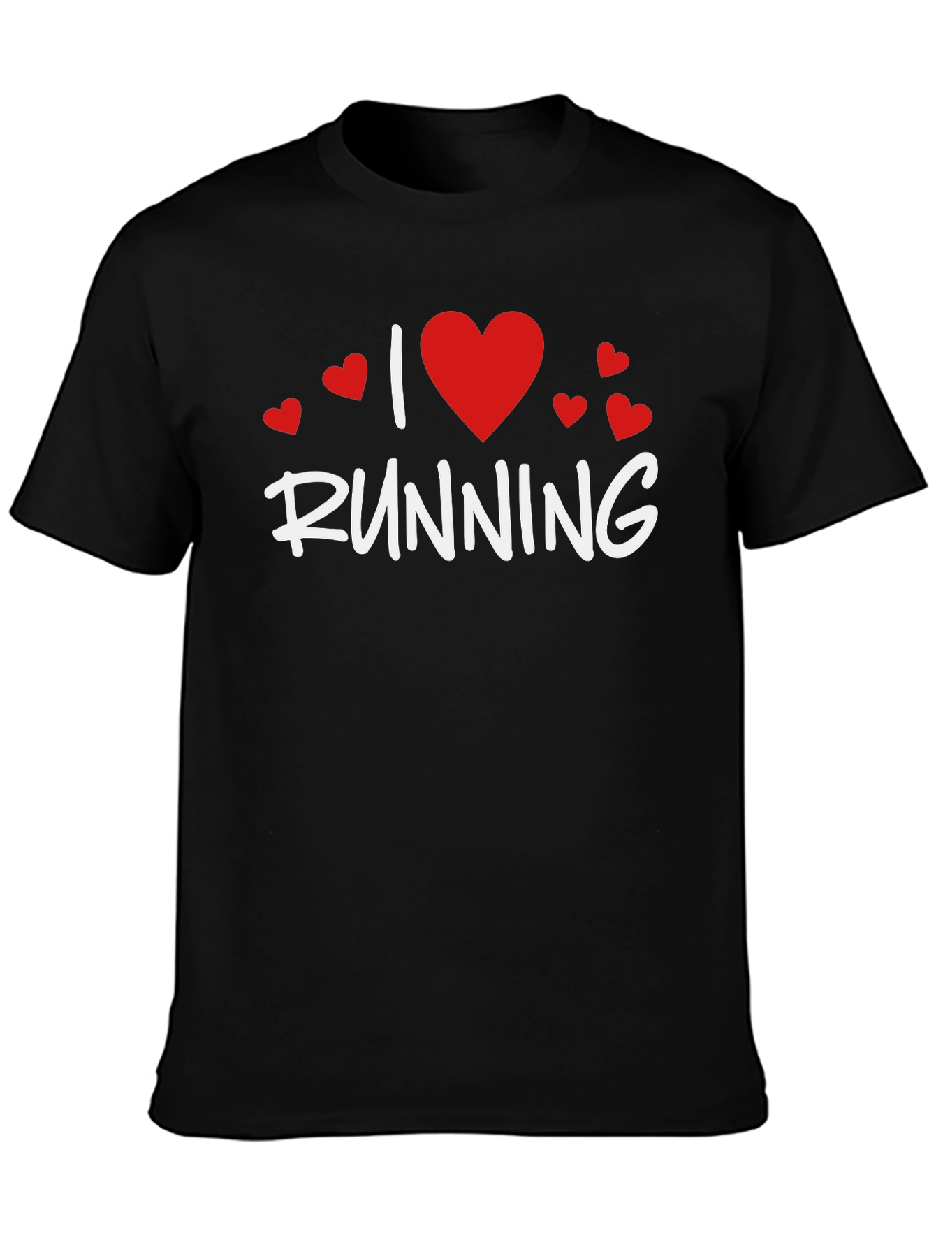 I Love Running Graphic T-Shirt - Black
