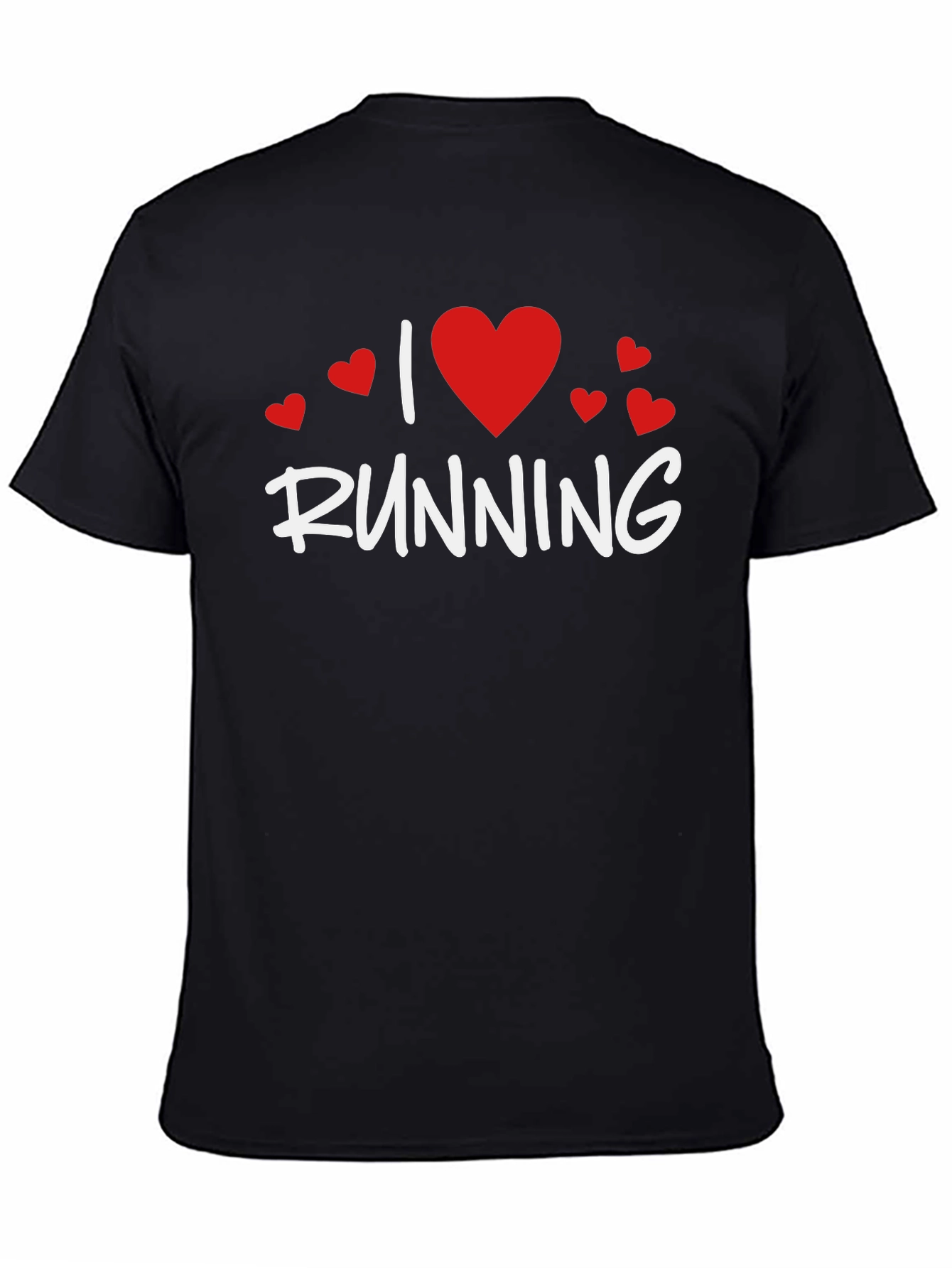 I Love Running Graphic T-Shirt - Black