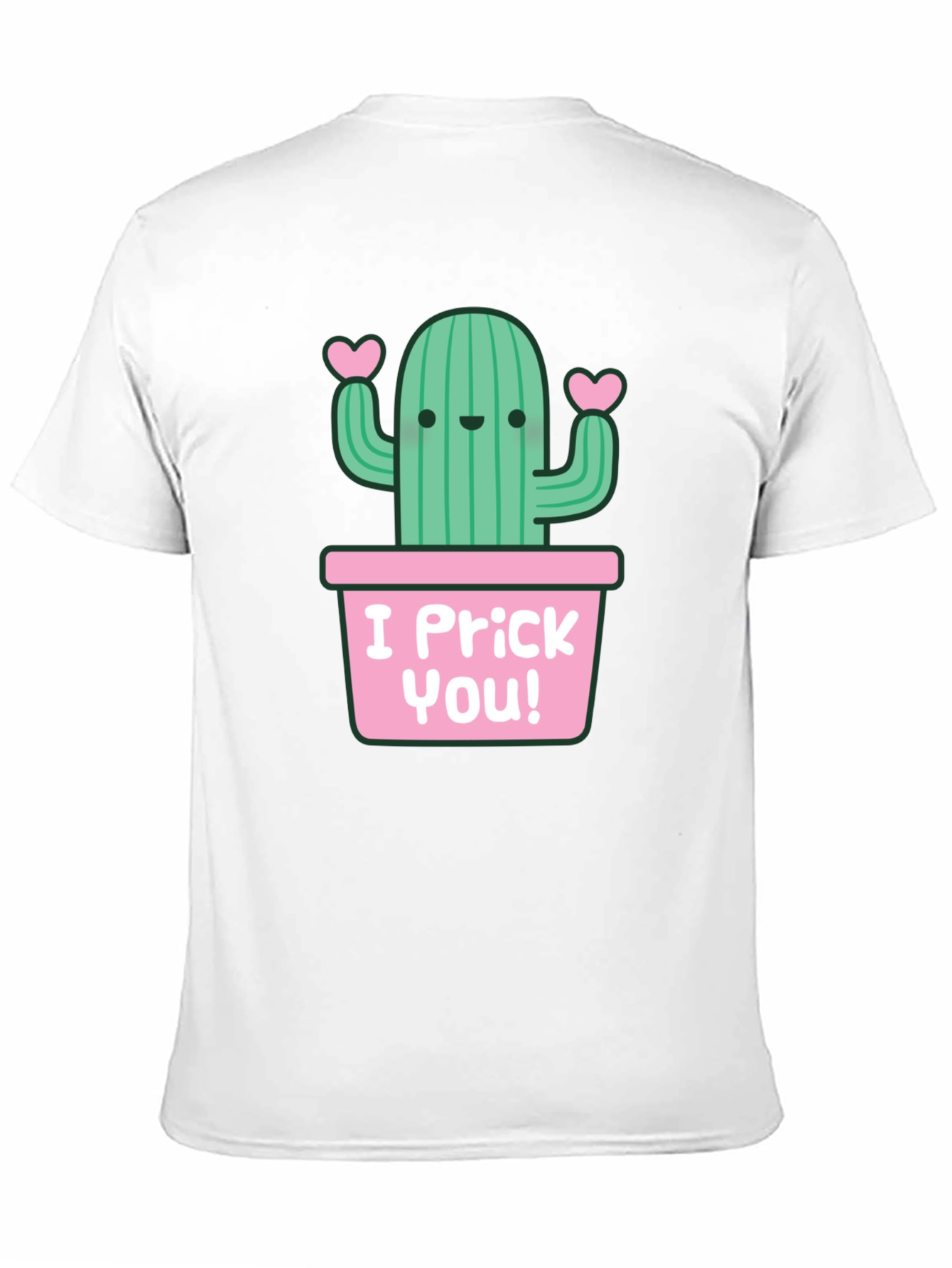 I Prick You! Cactus Graphic Black T-Shirt