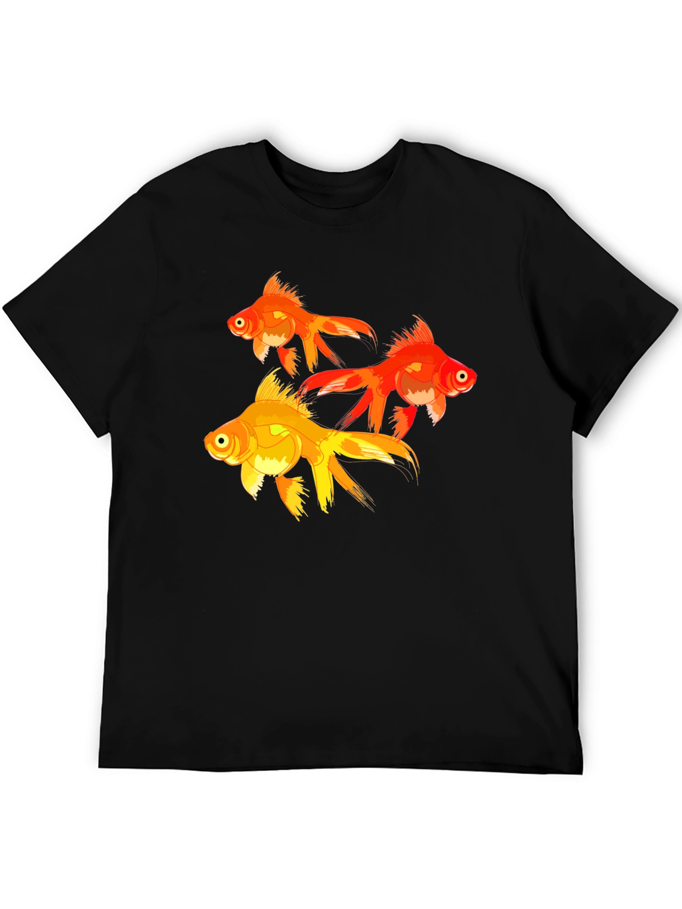 Goldfish Graphic T-Shirt - Black Cotton Tee