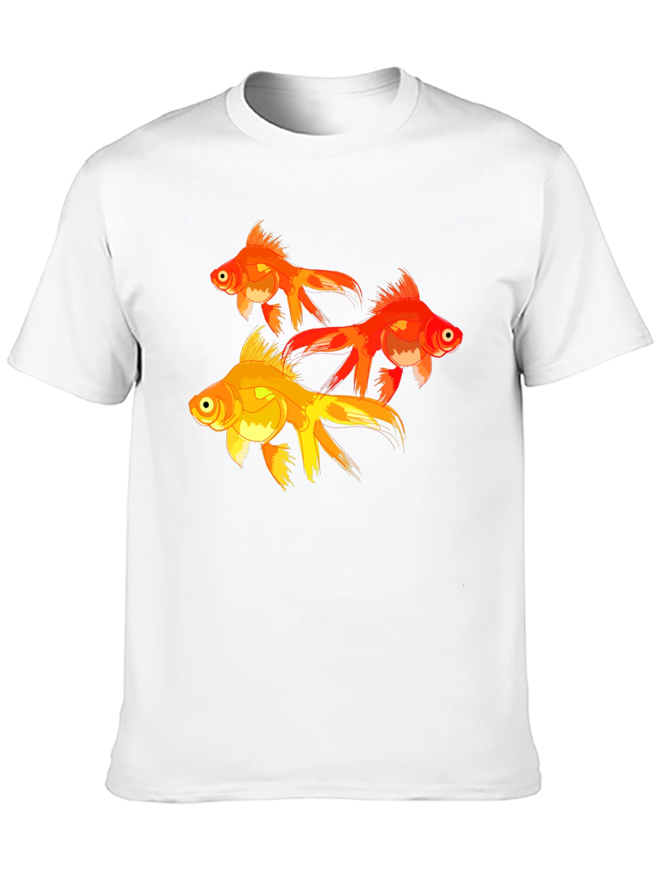 Goldfish Graphic T-Shirt - Black Cotton Tee