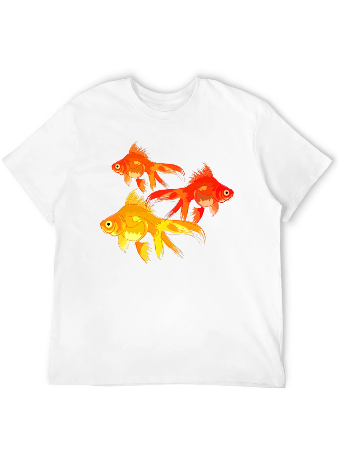 Goldfish Graphic T-Shirt - Black Cotton Tee