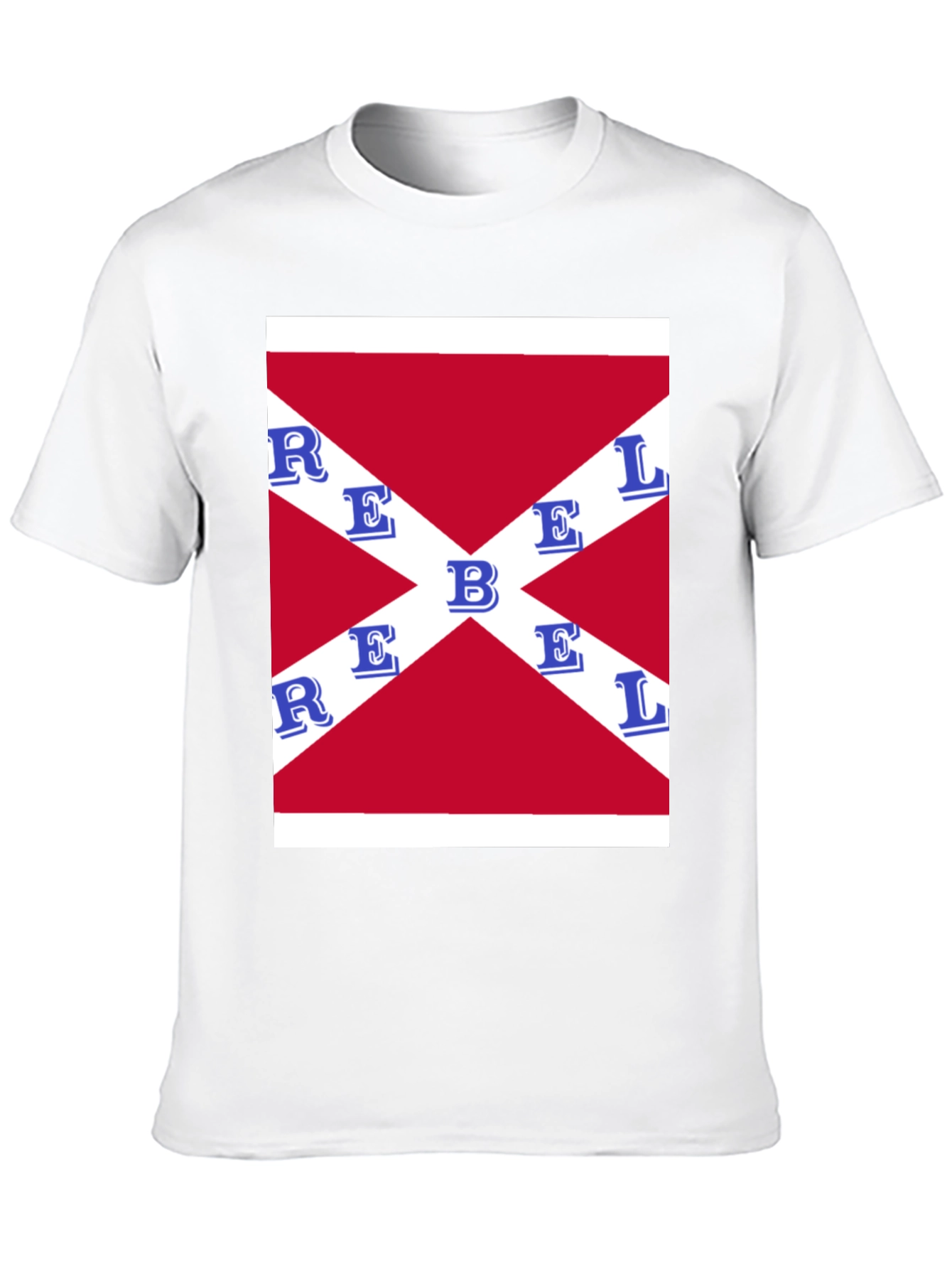 Rebel Flag Graphic T-Shirt - Black