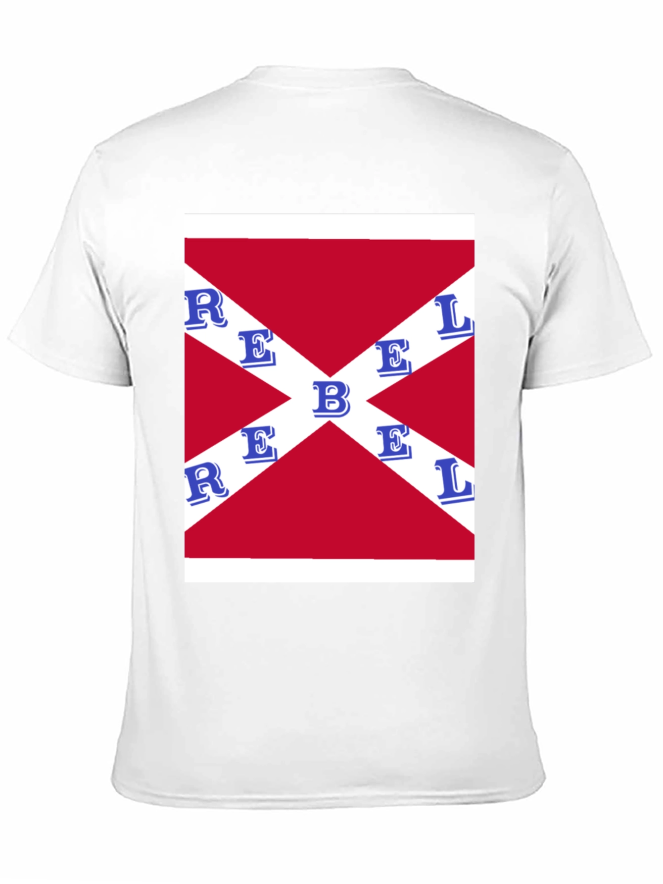 Rebel Flag Graphic T-Shirt - Black
