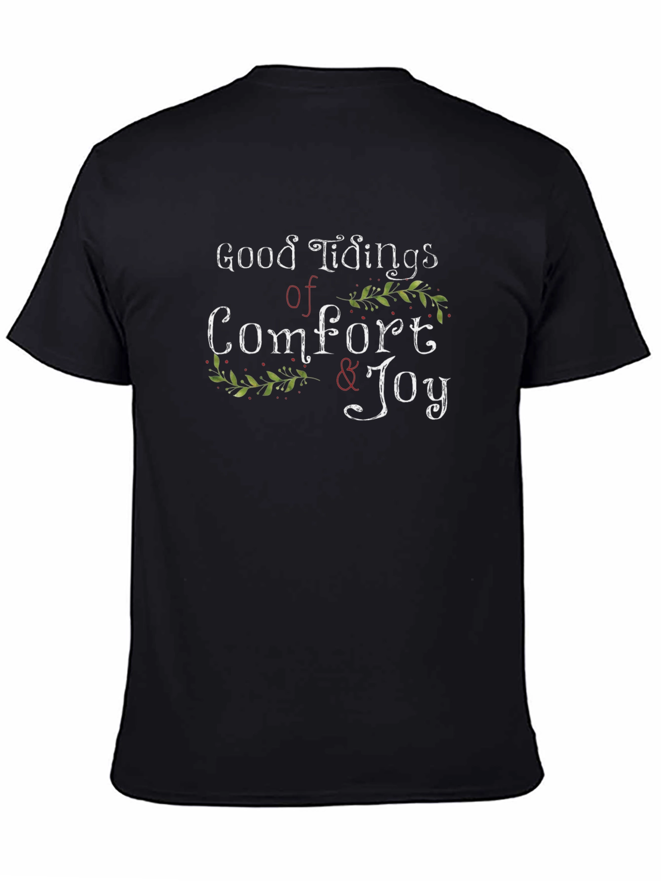 Good Tidings of Comfort & Joy Black T-Shirt