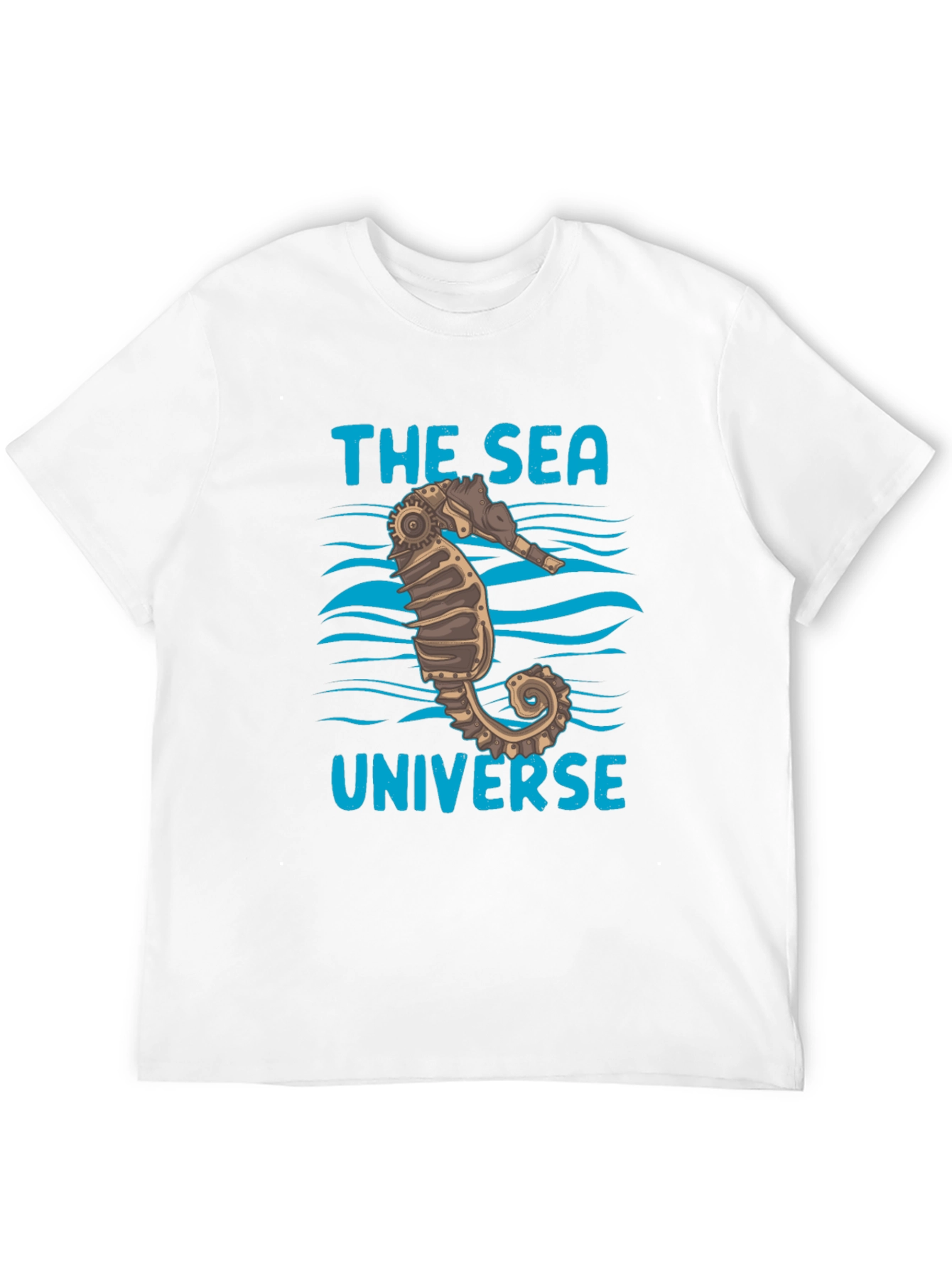 The Sea Universe Black Graphic T-Shirt