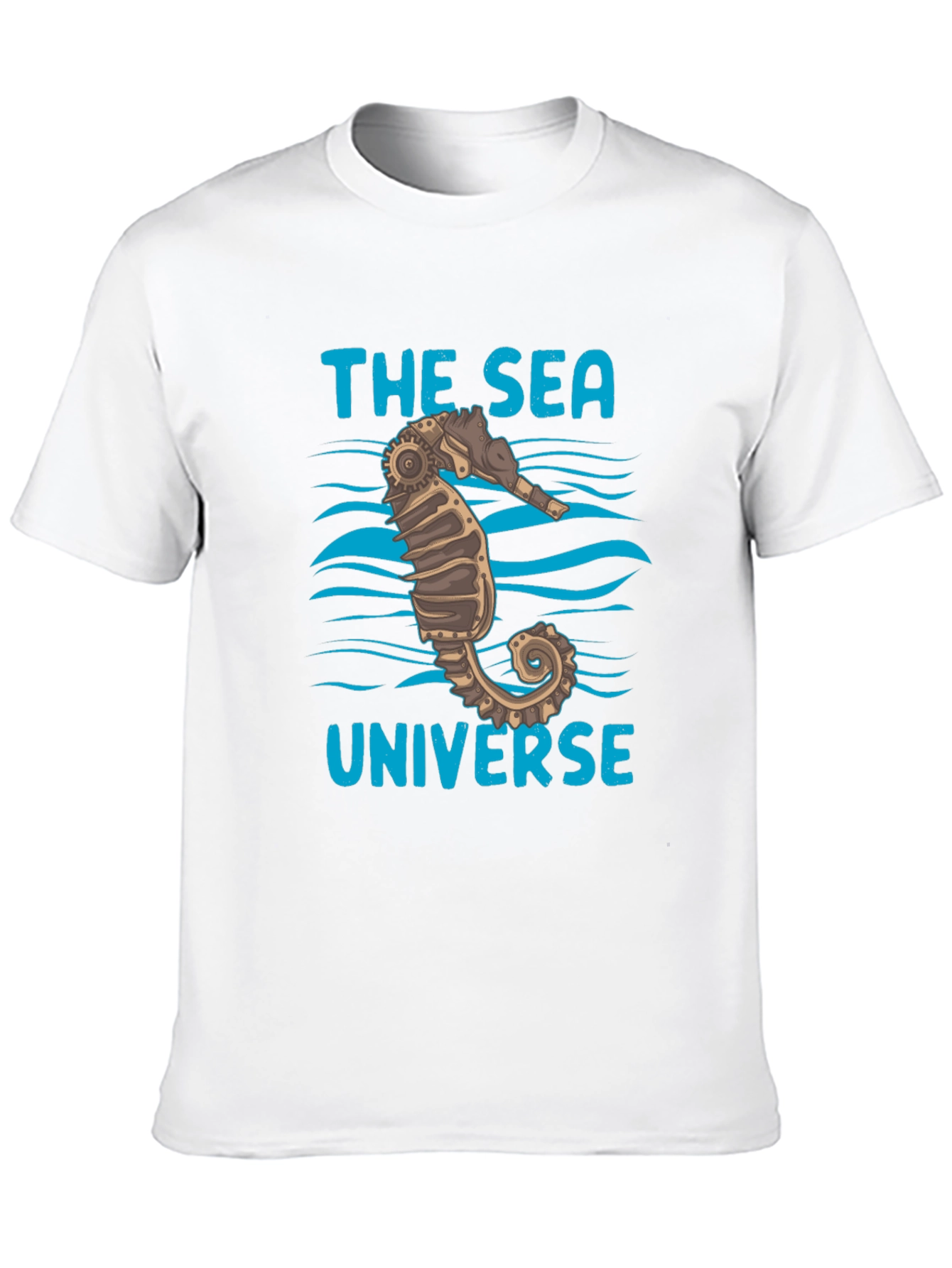 The Sea Universe Black Graphic T-Shirt