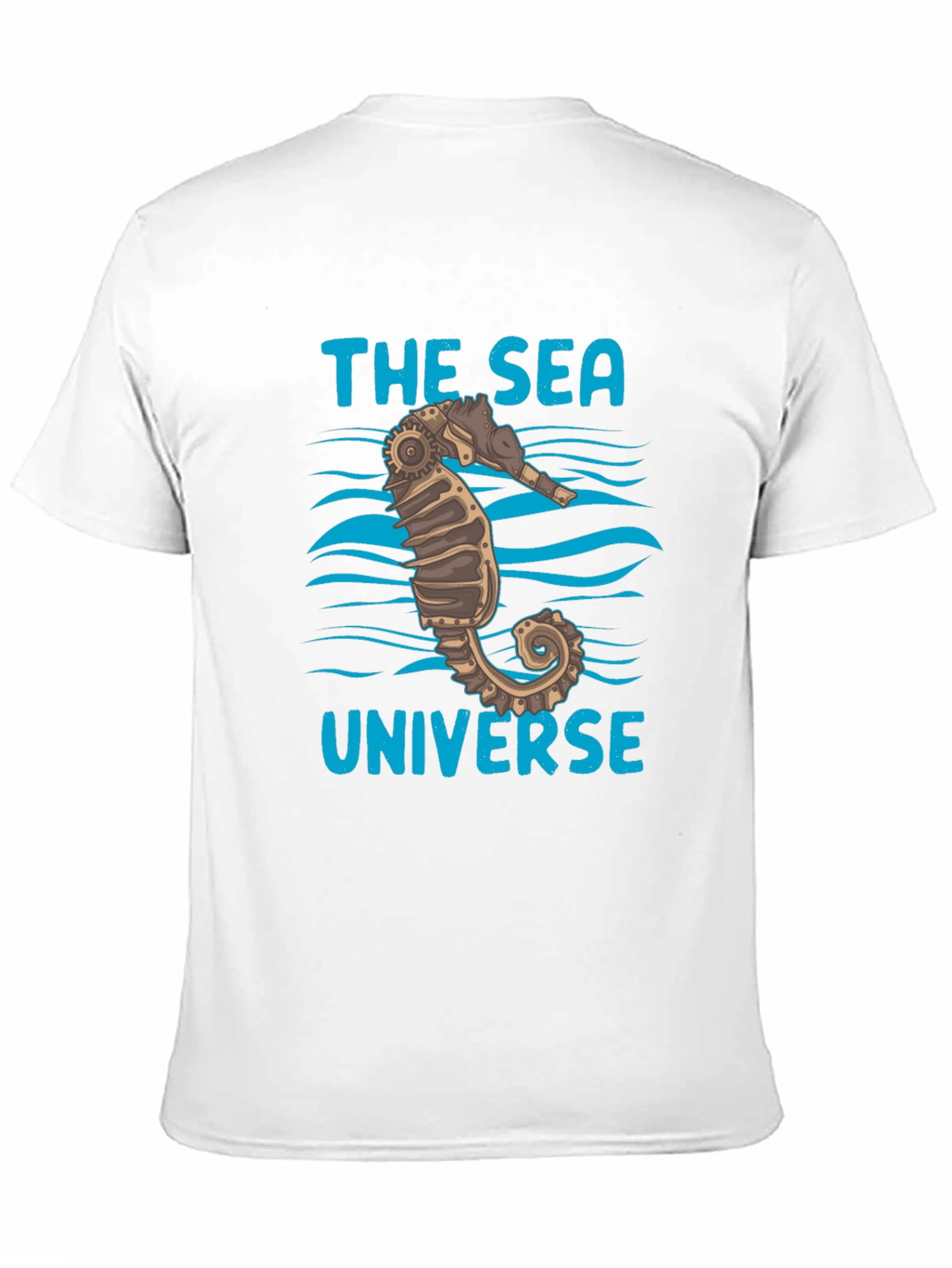 The Sea Universe Black Graphic T-Shirt