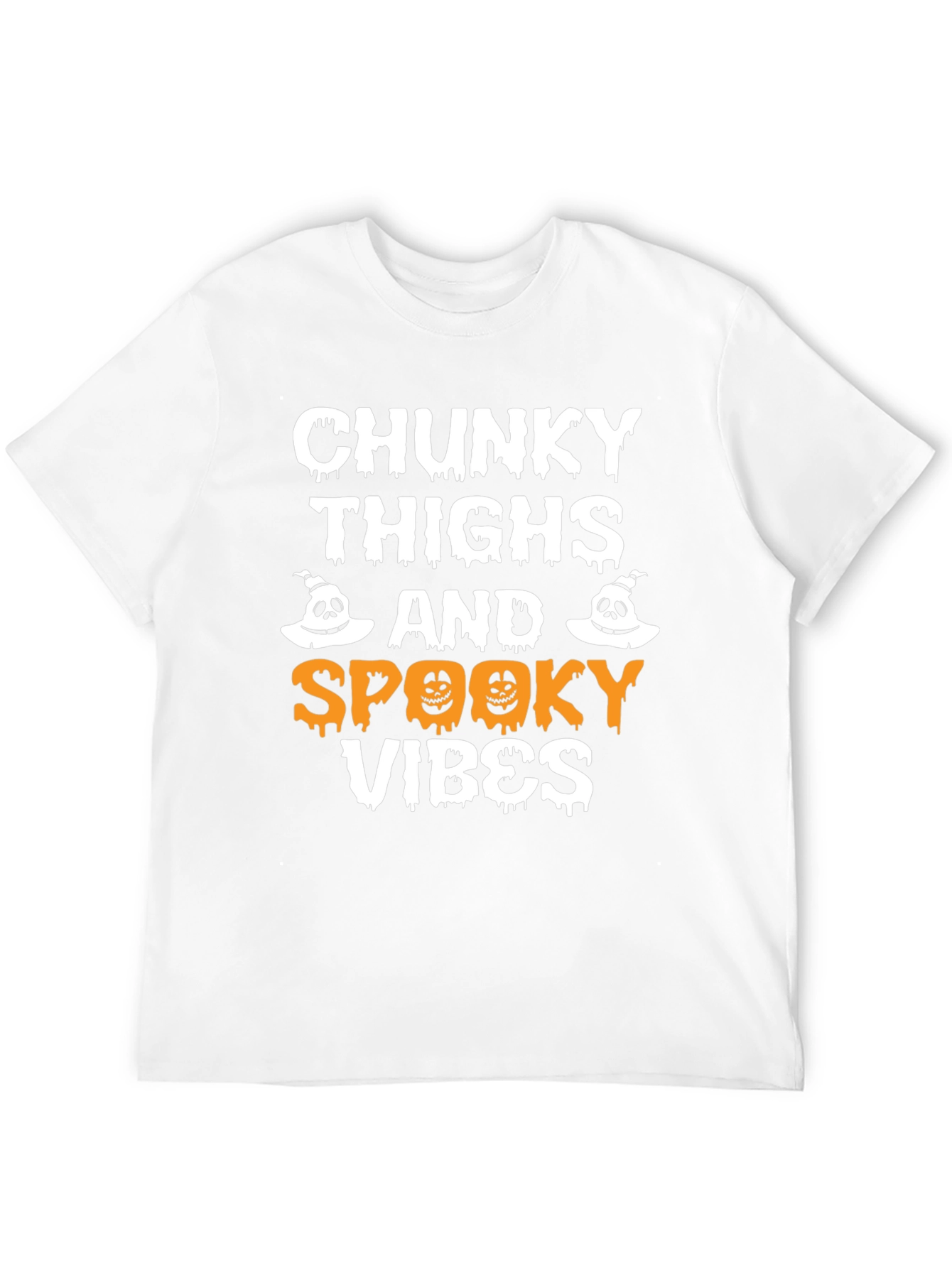 Chunky Thighs Spooky Vibes Halloween T-Shirt