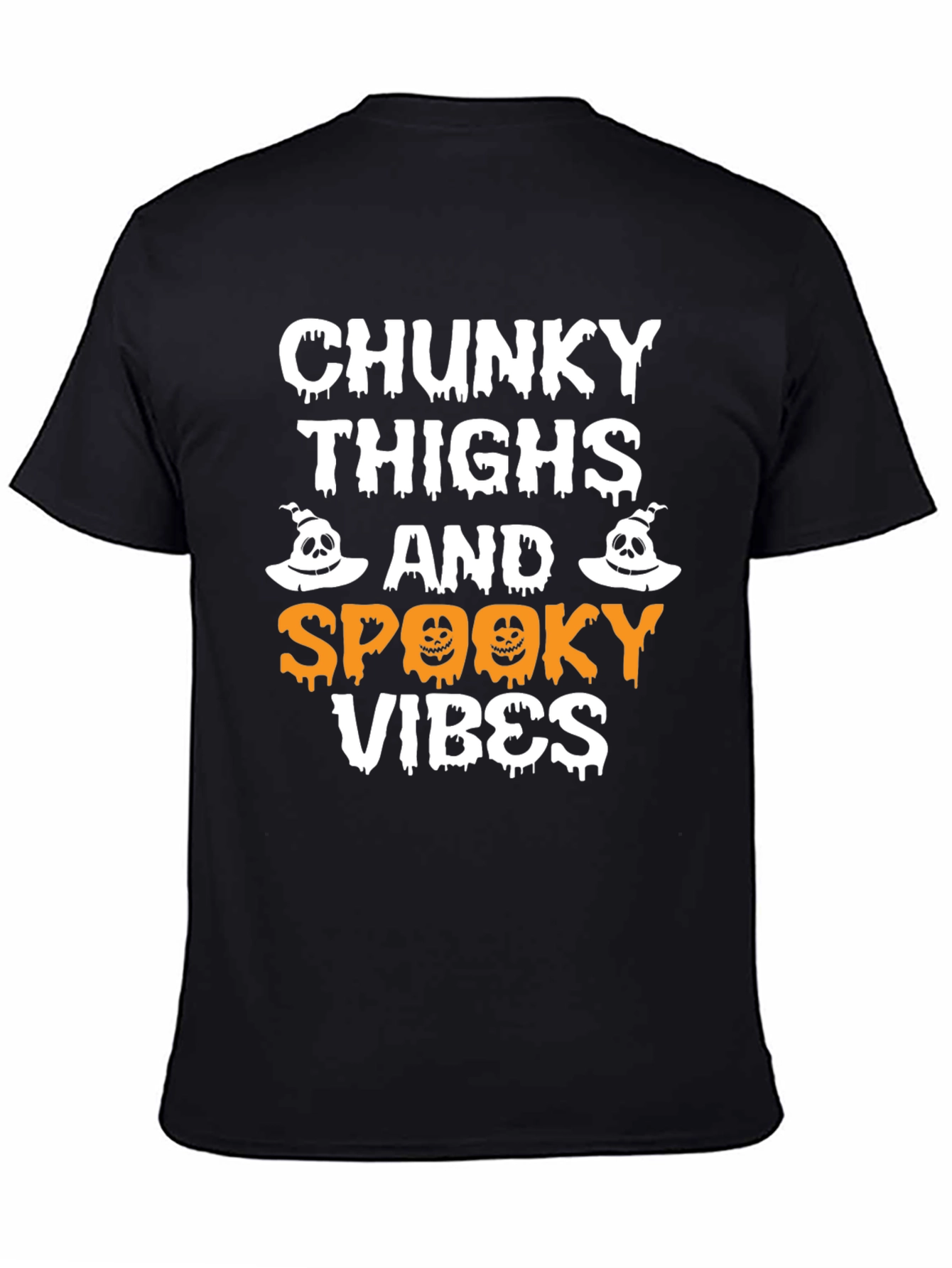 Chunky Thighs Spooky Vibes Halloween T-Shirt