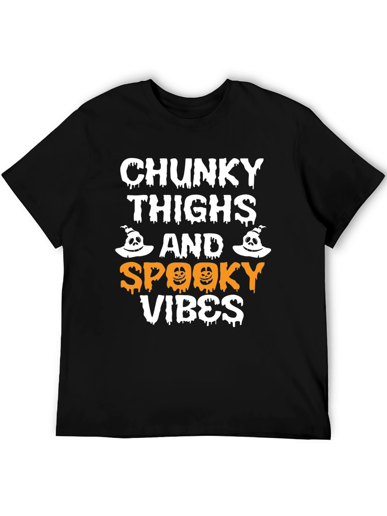 Chunky Thighs Spooky Vibes Halloween T-Shirt