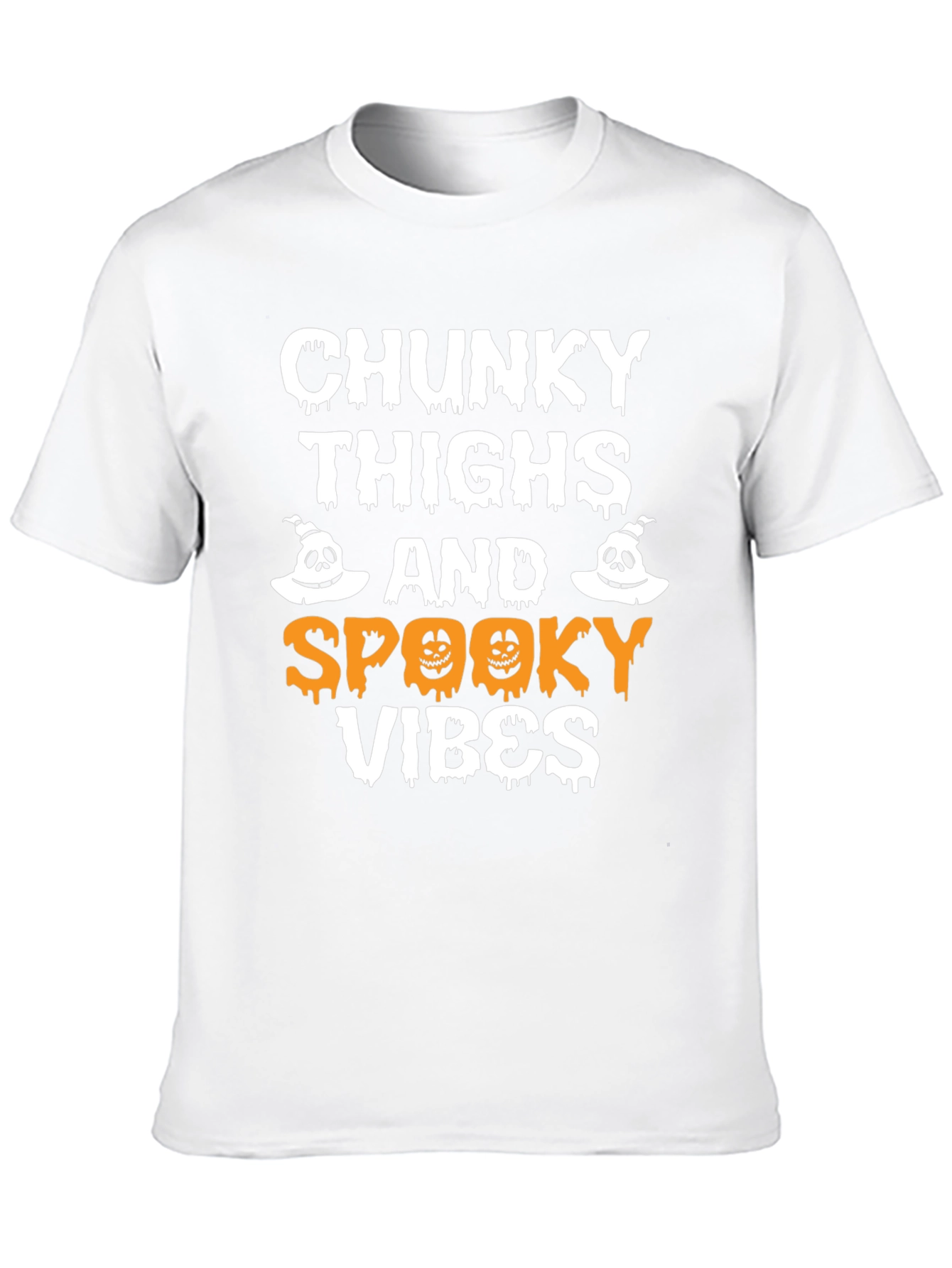 Chunky Thighs Spooky Vibes Halloween T-Shirt