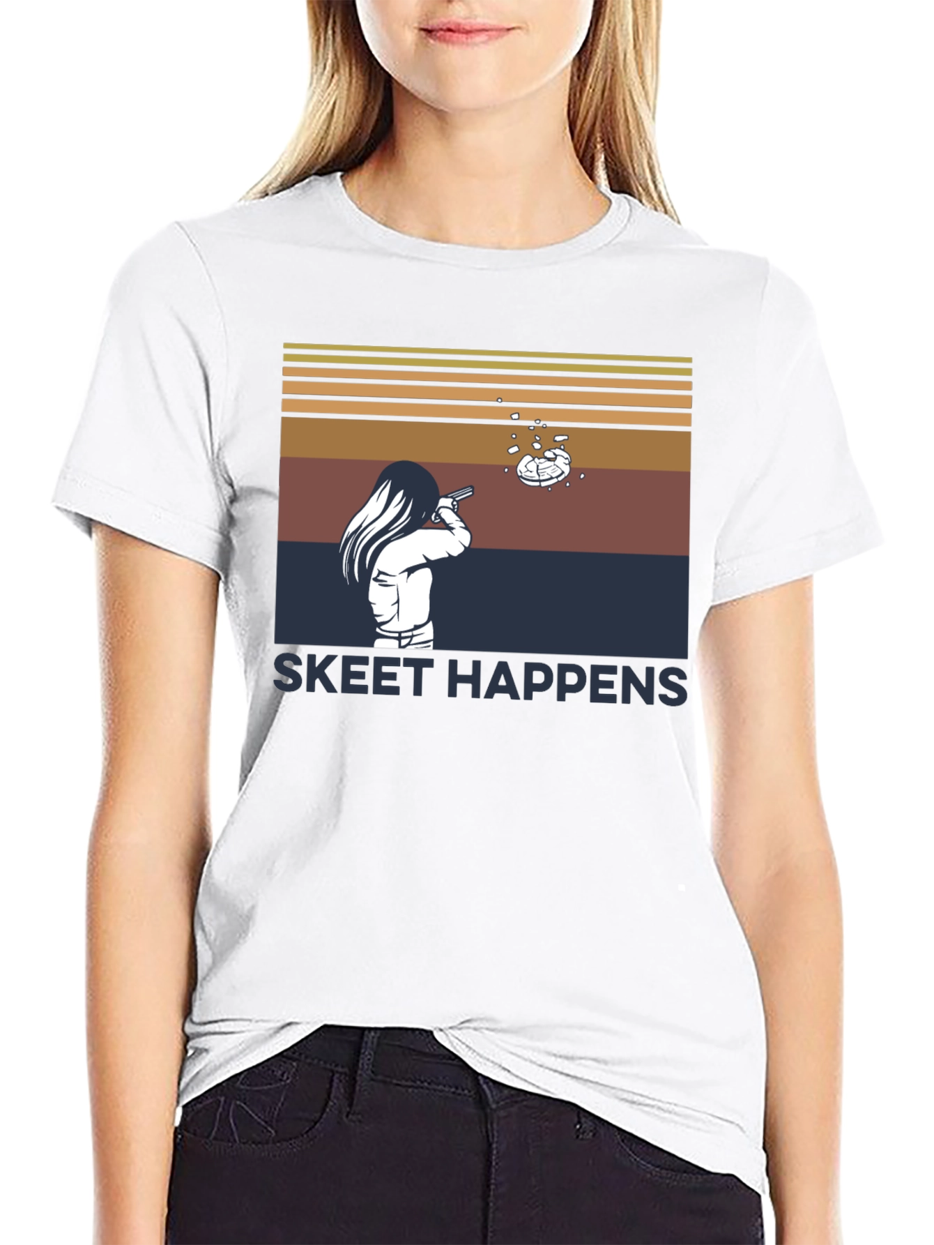 Skeet Happens T-Shirt - Clay Target Shooting Tee