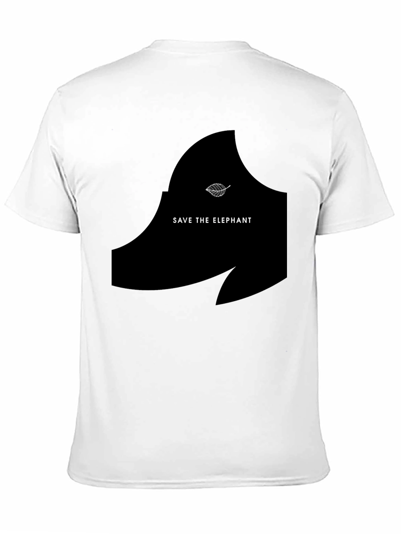 Save the Elephant Graphic Tee - Black Unisex T-Shirt