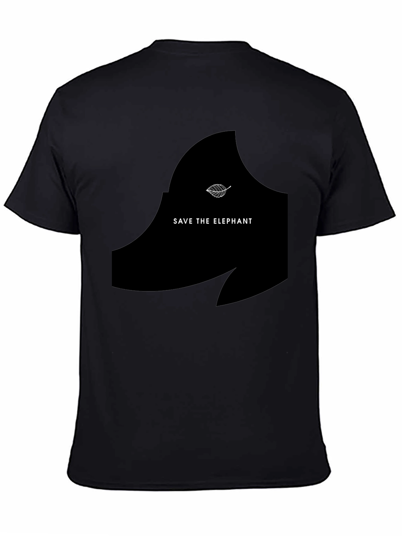Save the Elephant Graphic Tee - Black Unisex T-Shirt