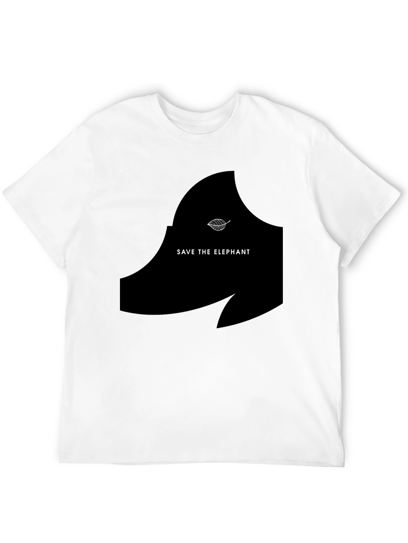 Save the Elephant Graphic Tee - Black Unisex T-Shirt