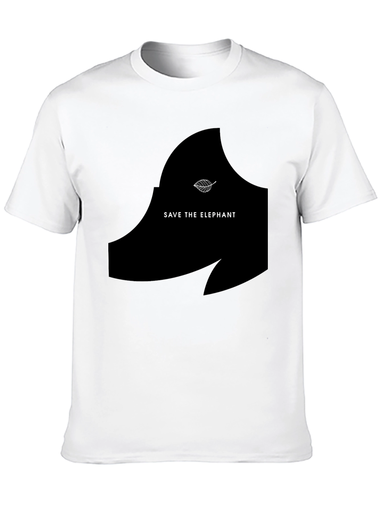 Save the Elephant Graphic Tee - Black Unisex T-Shirt