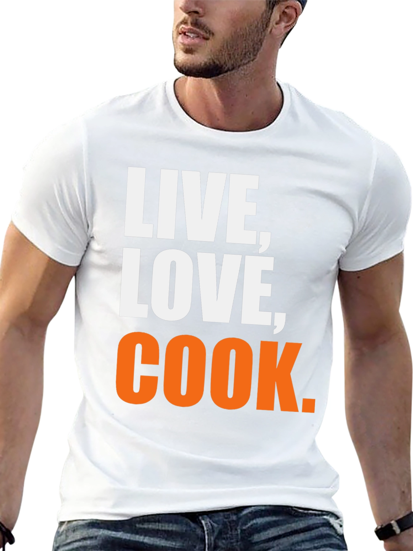 Live Love Cook Graphic T-Shirt