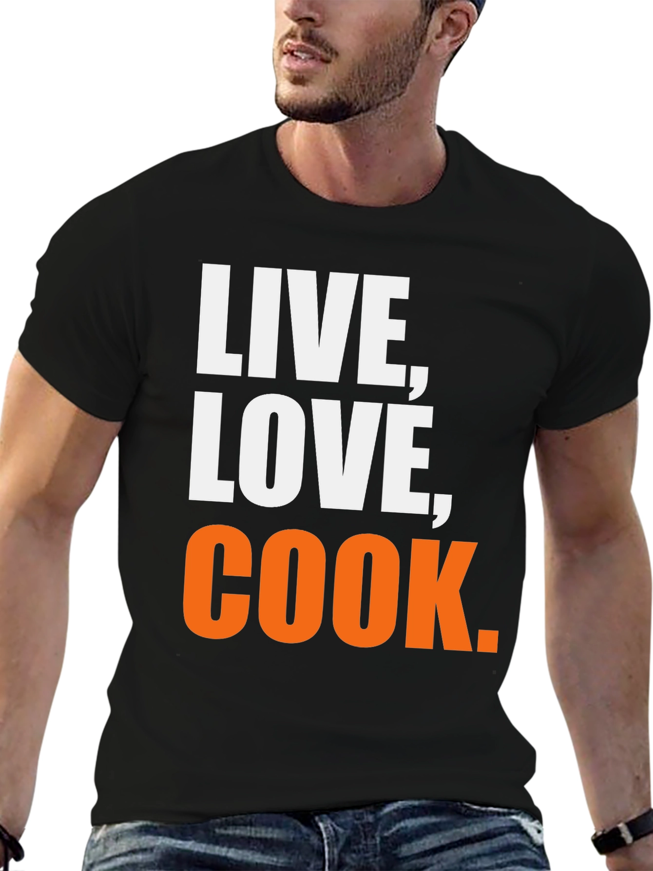 Live Love Cook Graphic T-Shirt