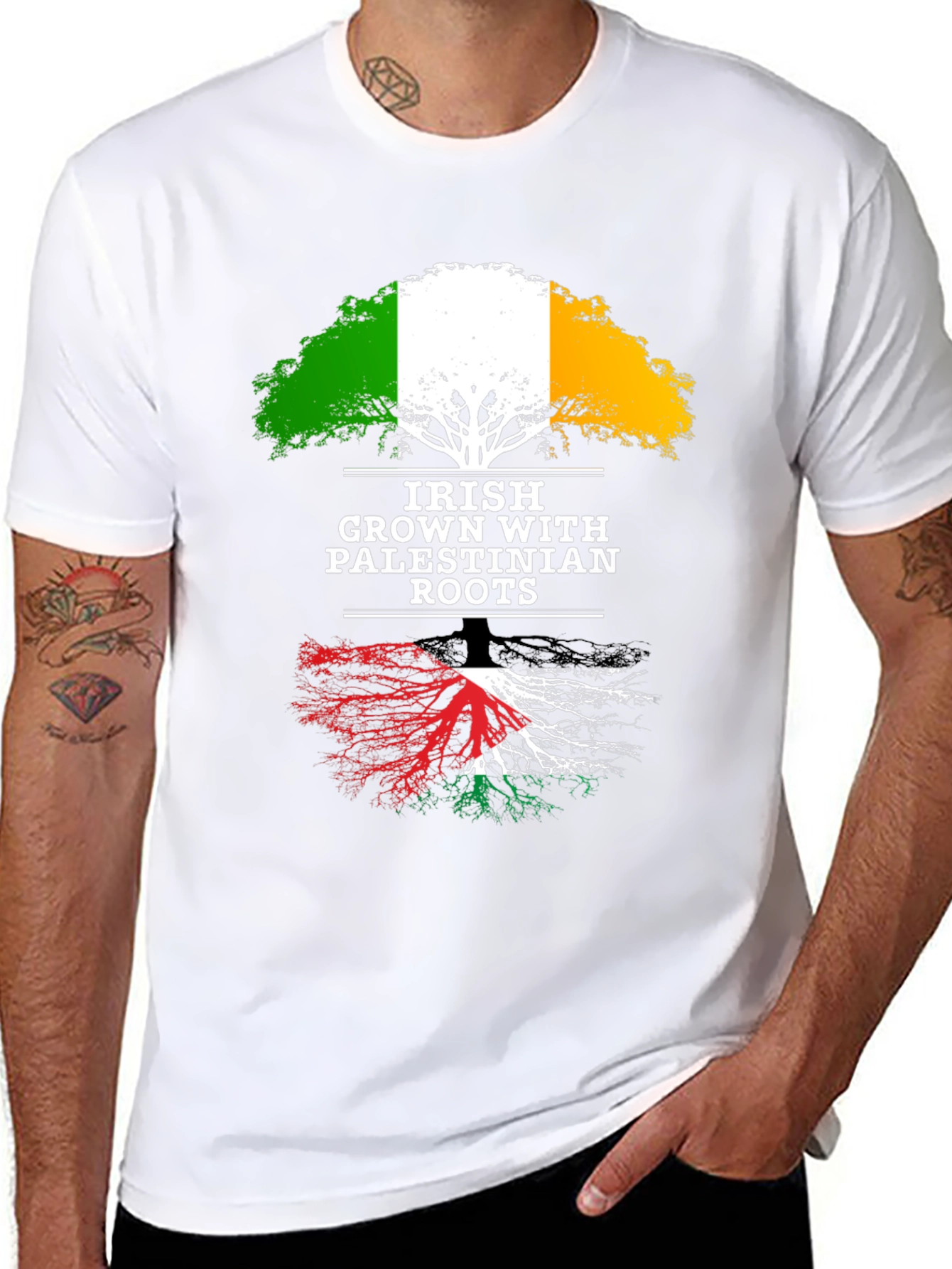 Irish Grown with Palestinian Roots T-Shirt