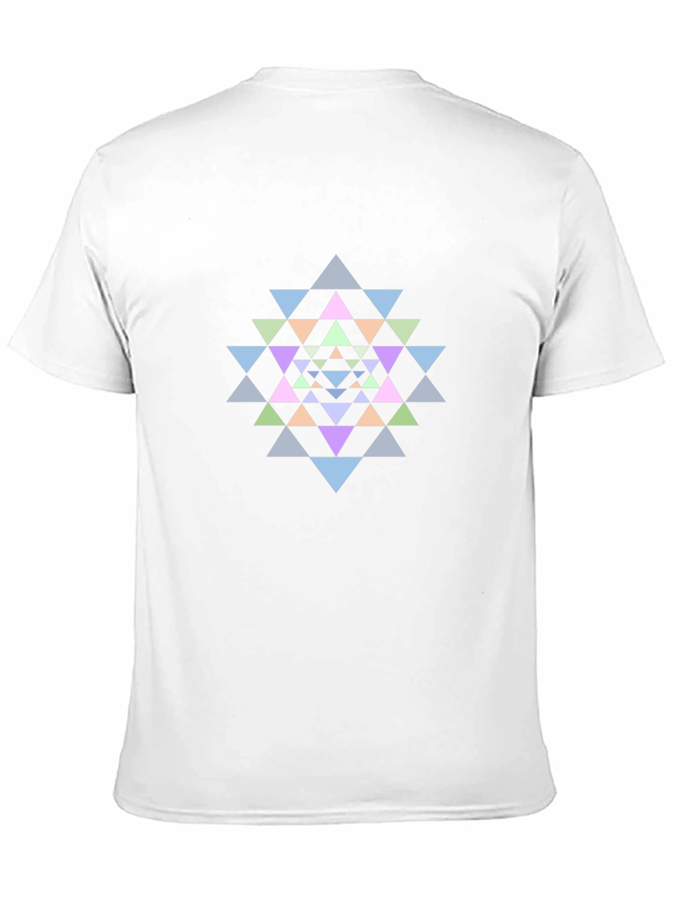Geometric Mandala Graphic Tee - Black Cotton T-Shirt