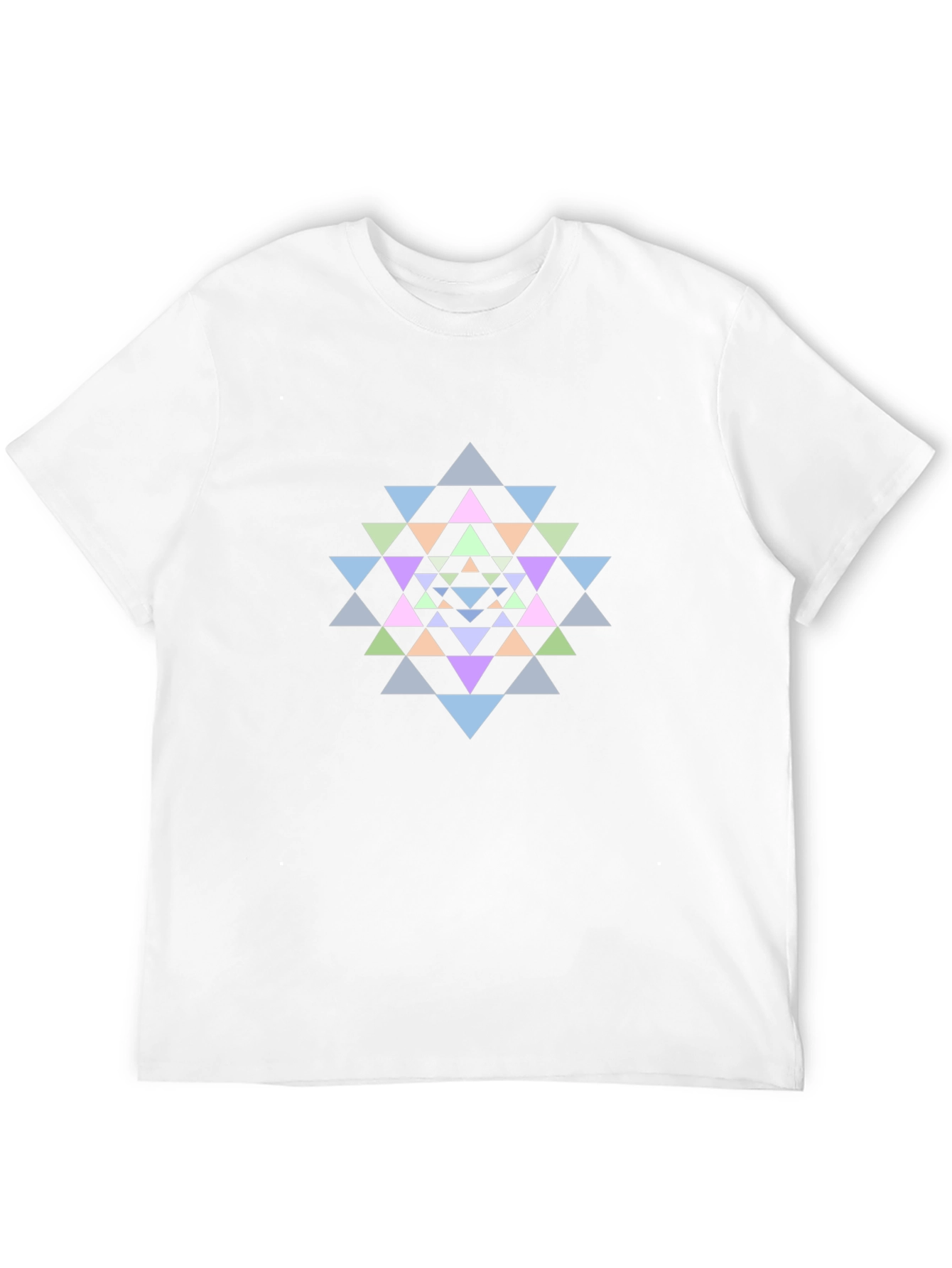 Geometric Mandala Graphic Tee - Black Cotton T-Shirt