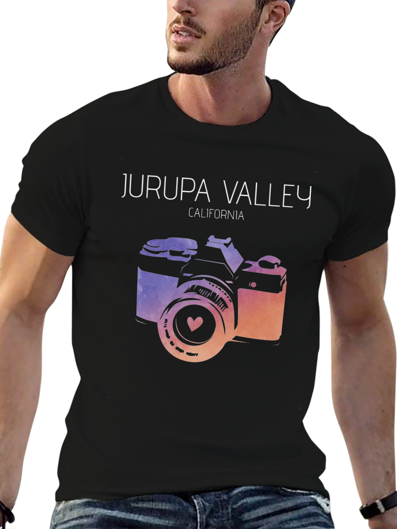 Jurupa Valley California Camera Graphic Tee