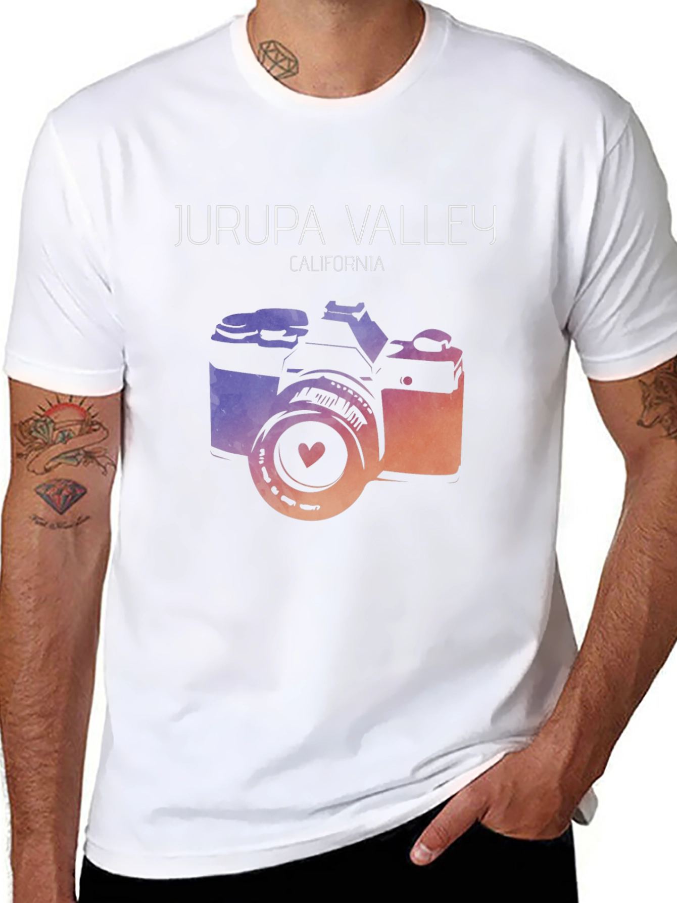 Jurupa Valley California Camera Graphic Tee