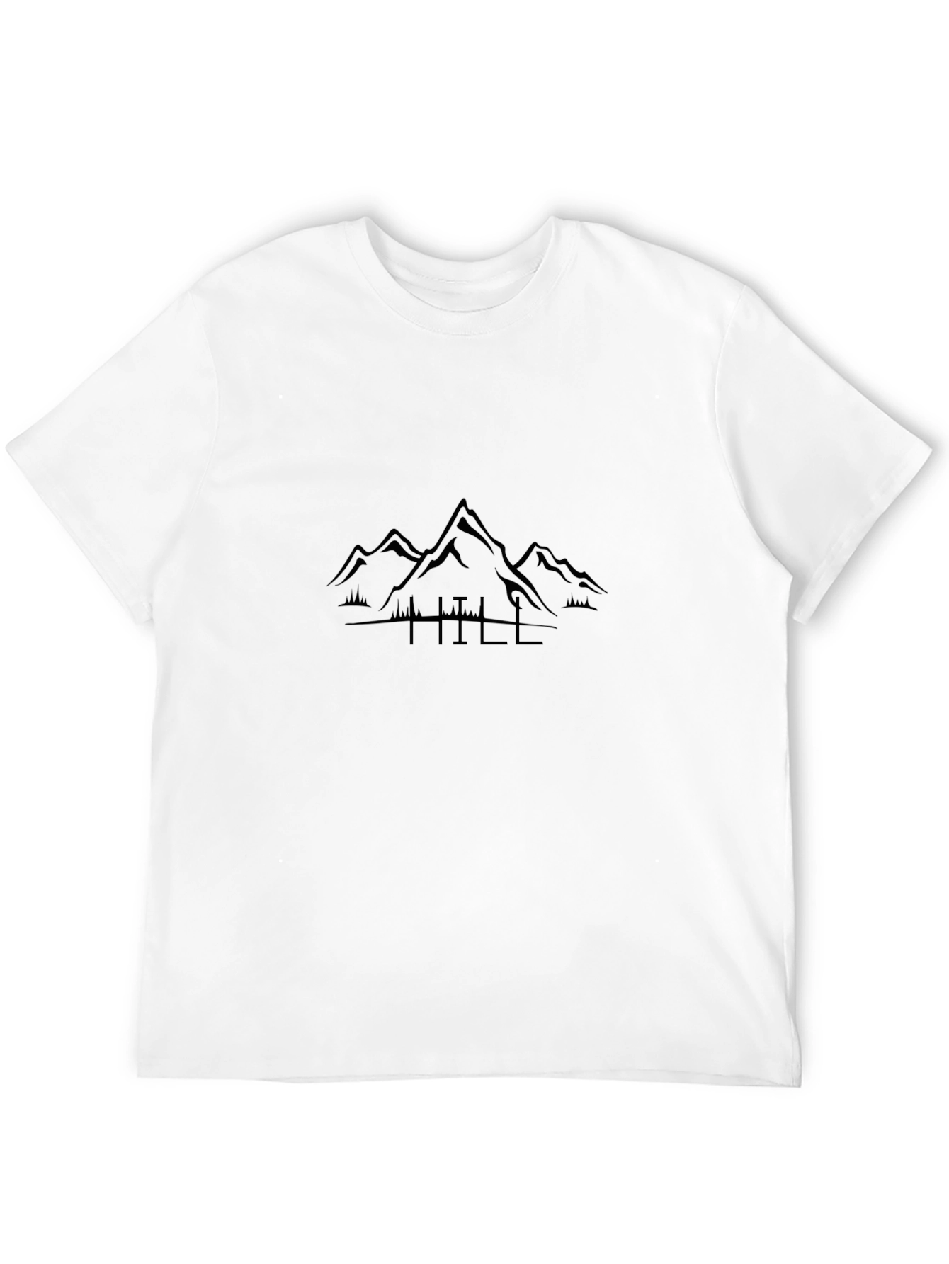 Mountain Silhouette Graphic Tee - Black