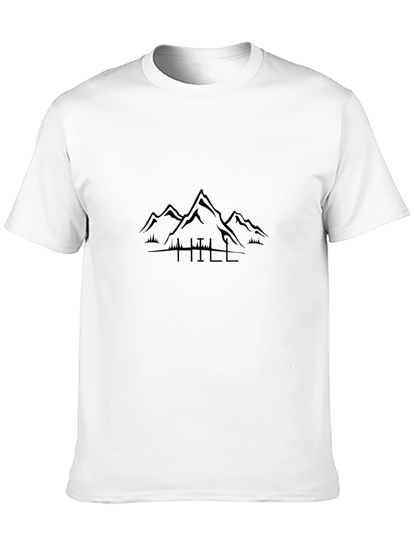 Mountain Silhouette Graphic Tee - Black