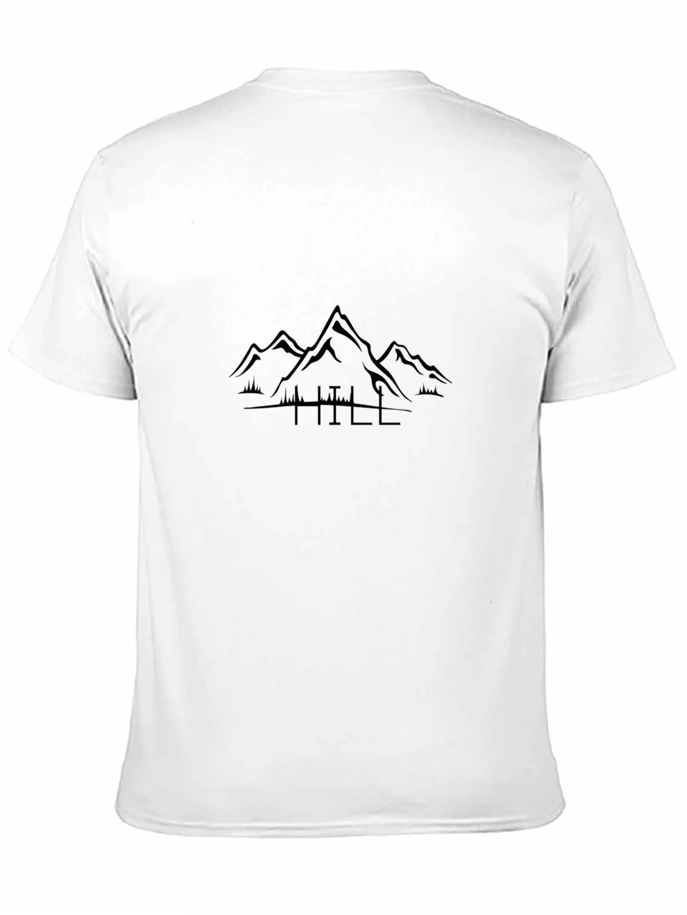 Mountain Silhouette Graphic Tee - Black