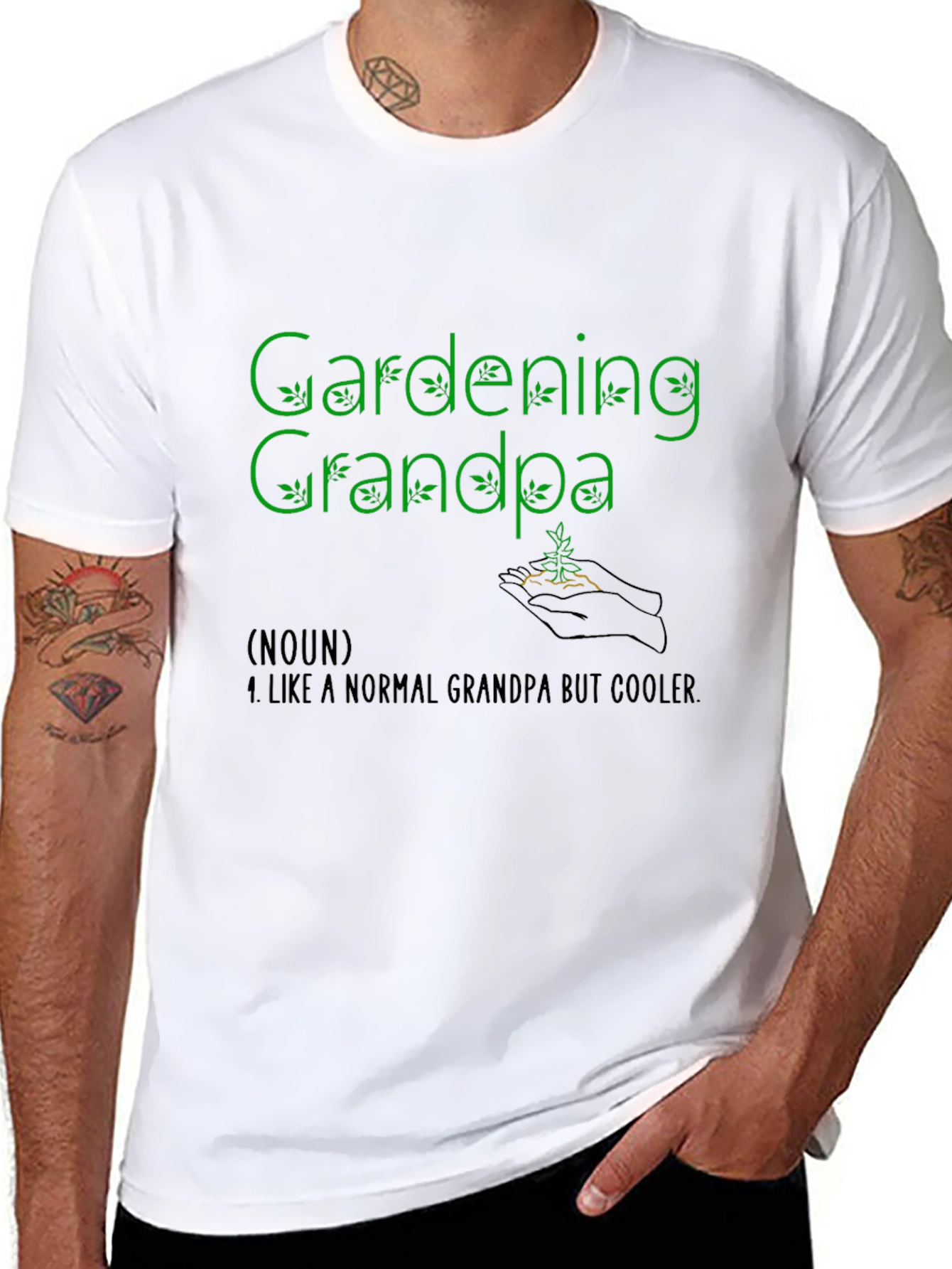 Gardening Grandpa T-Shirt - Cool Grandpa Tee