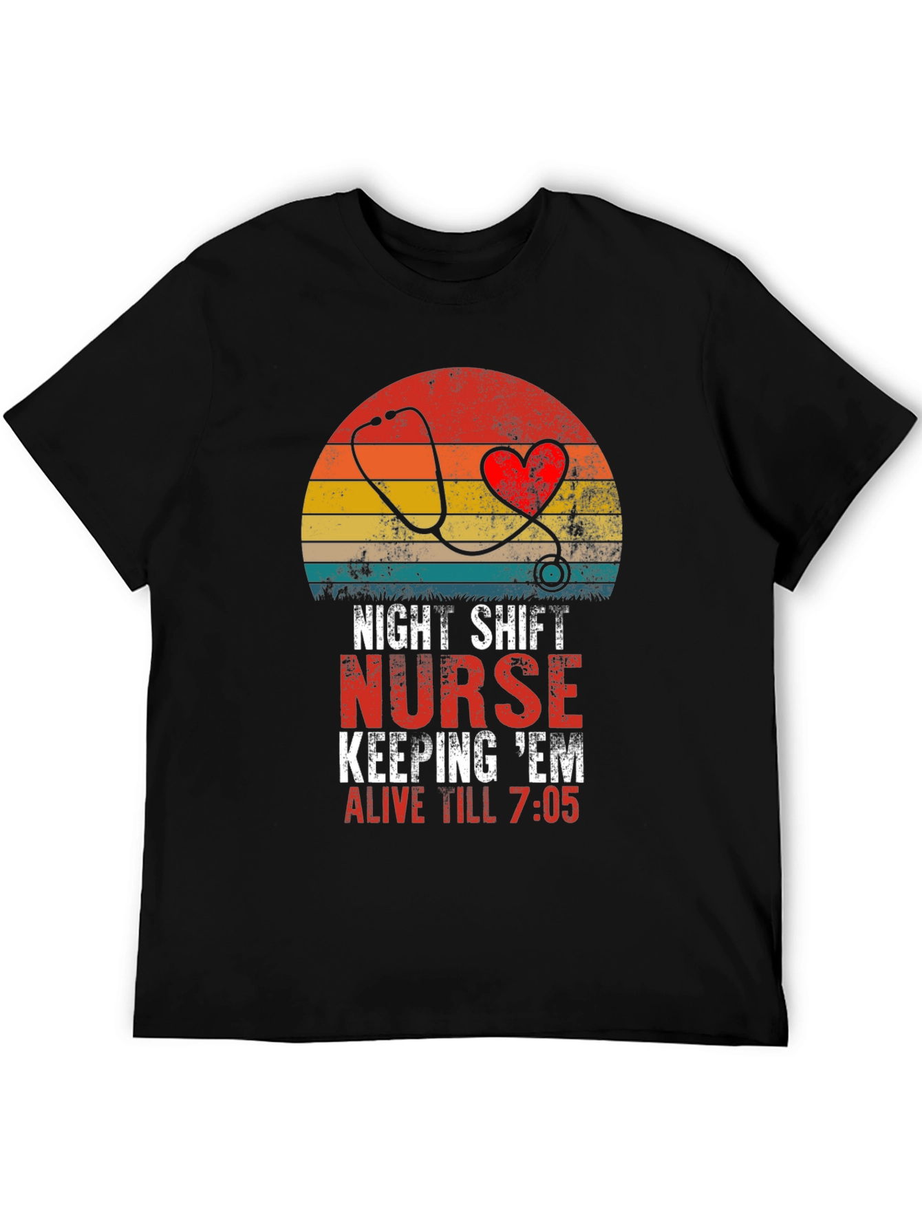 Night Shift Nurse Graphic T-Shirt