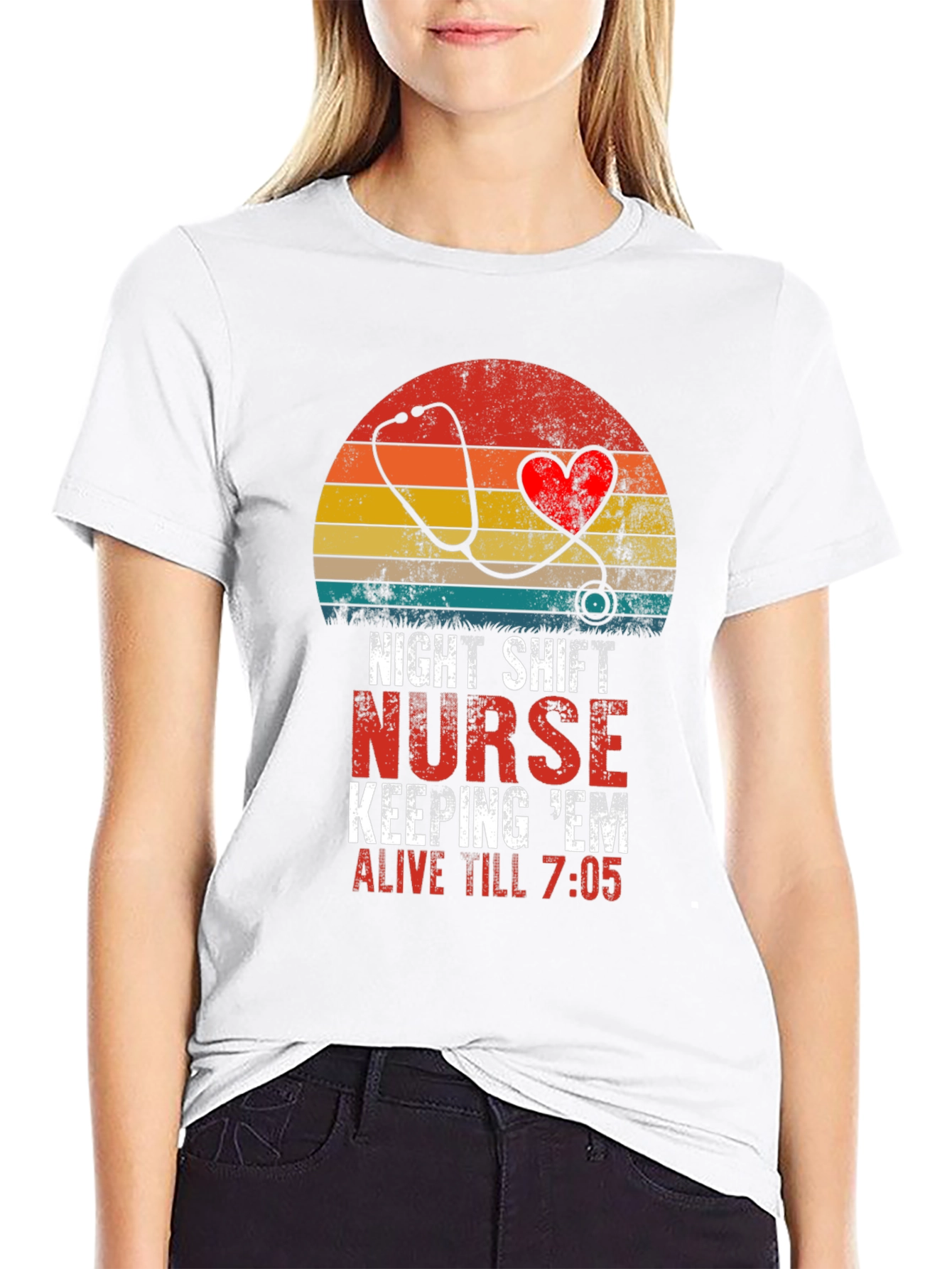 Night Shift Nurse Graphic T-Shirt