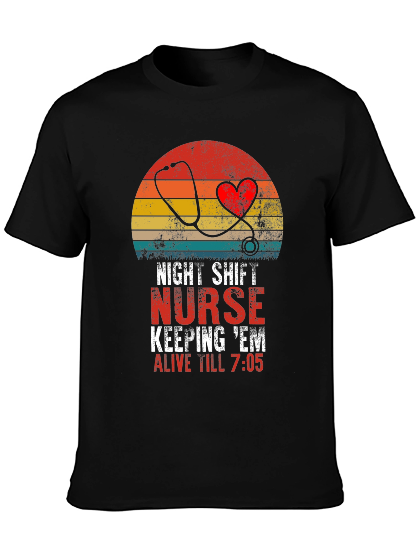 Night Shift Nurse Graphic T-Shirt