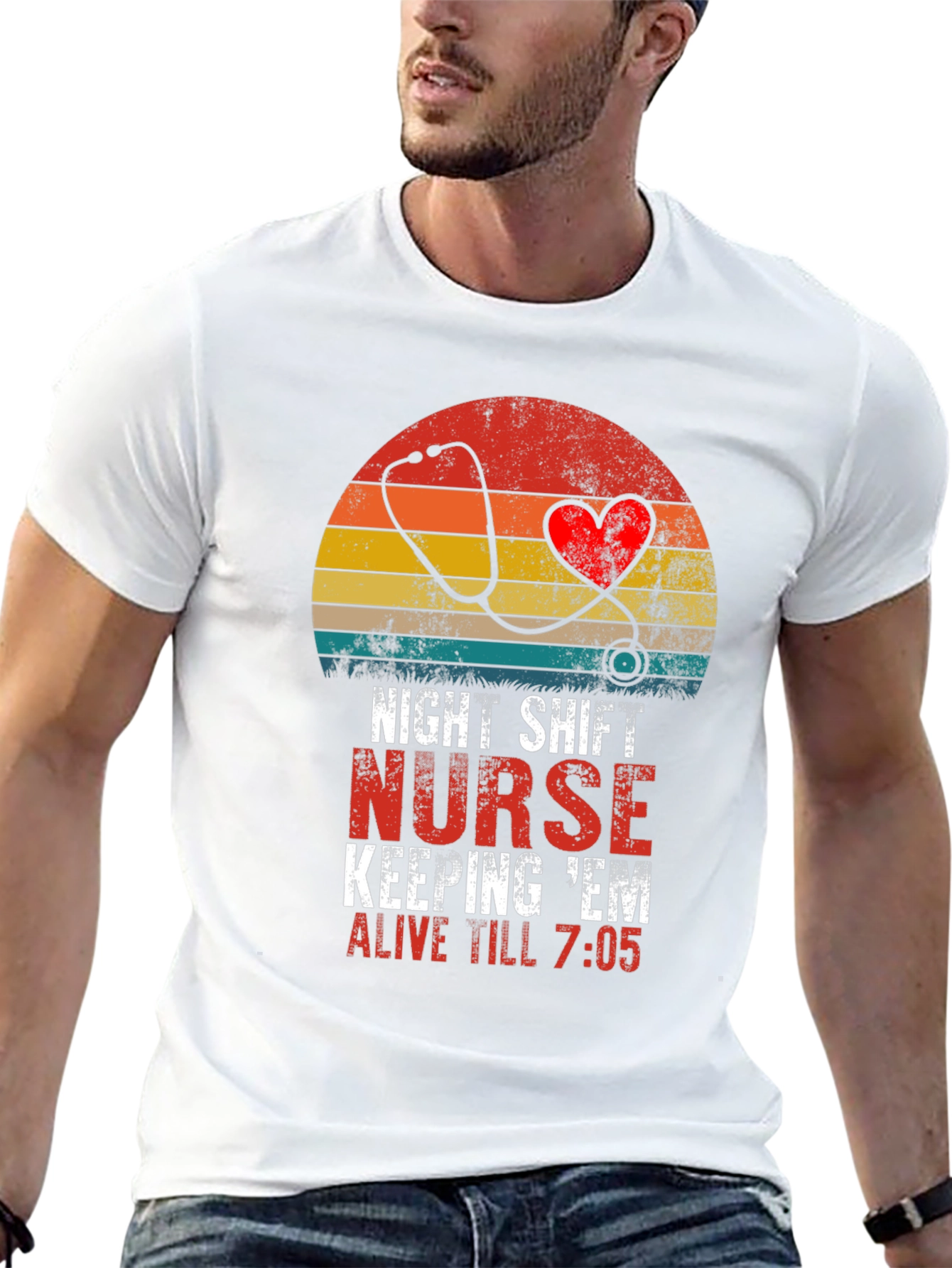 Night Shift Nurse Graphic T-Shirt