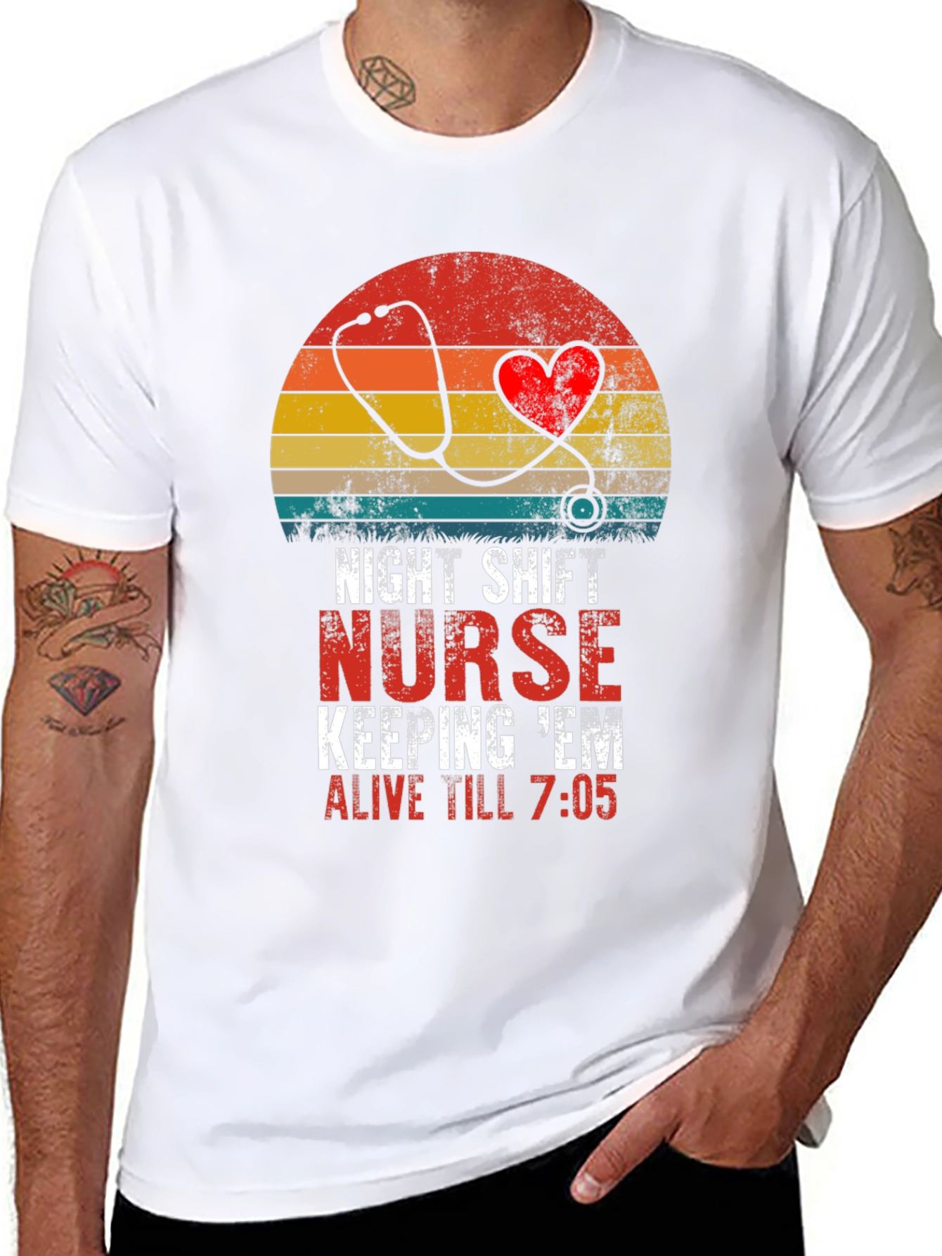 Night Shift Nurse Graphic T-Shirt